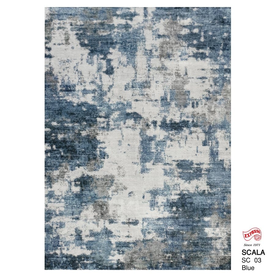 พรมปูพื้น EXPRESS CARPET รุ่น SCALA รหัส SC03 ขนาด 80X150 ซม.หนา 10 มม. สีน้ำเงิน_0