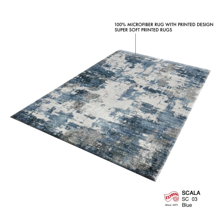 พรมปูพื้น EXPRESS CARPET รุ่น SCALA รหัส SC03 ขนาด 80X150 ซม.หนา 10 มม. สีน้ำเงิน_1