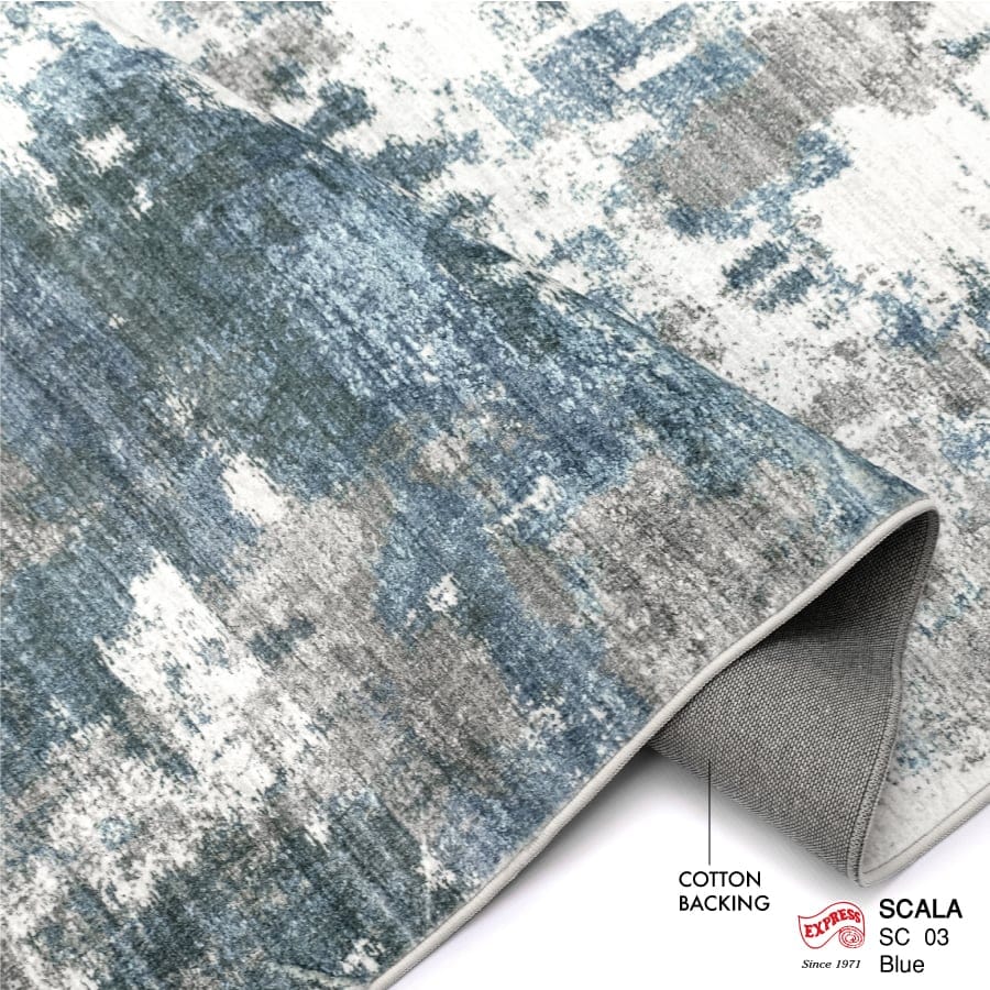 พรมปูพื้น EXPRESS CARPET รุ่น SCALA รหัส SC03 ขนาด 80X150 ซม.หนา 10 มม. สีน้ำเงิน_3