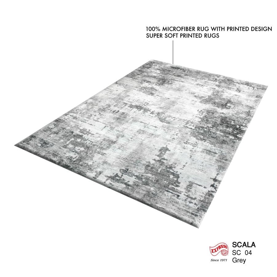 พรมปูพื้น EXPRESS CARPET รุ่น SCALA รหัส SC04 ขนาด 80X150 ซม.หนา 10 มม. สีเทา_1
