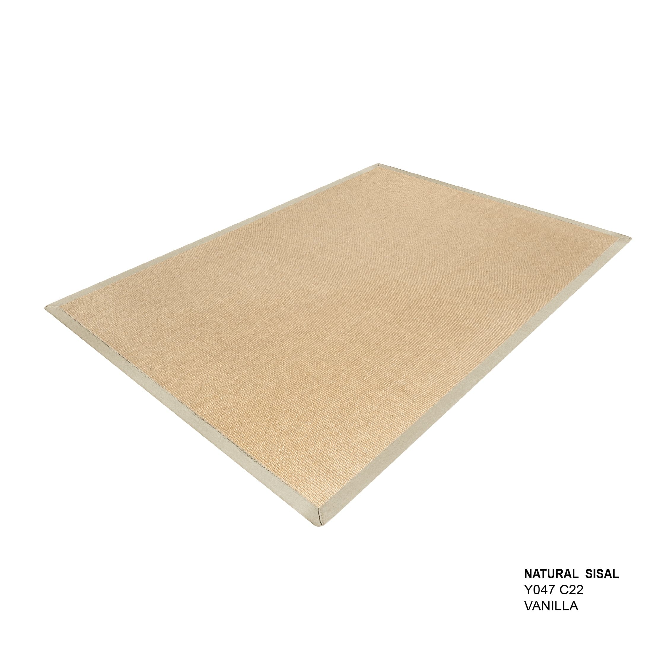 พรมปูพื้น EXPRESS CARPET รุ่น NATURAL SISAL รหัส Y047 C22 L ขนาด 160X230 ซม.หนา 10 มม. สี VANILLA_1