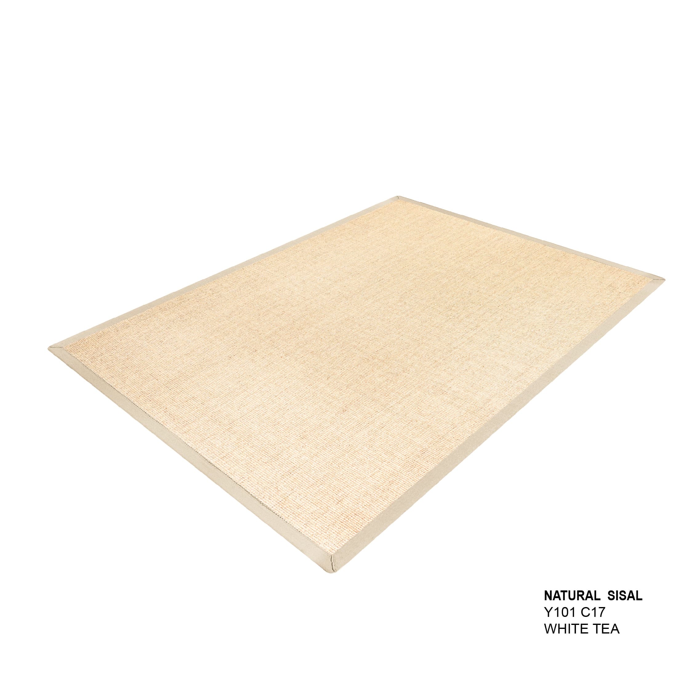 พรมปูพื้น EXPRESS CARPET รุ่น NATURAL SISAL รหัส Y101 C17 L ขนาด 160X230 ซม.หนา 10 มม. สี WHITE TEA_1