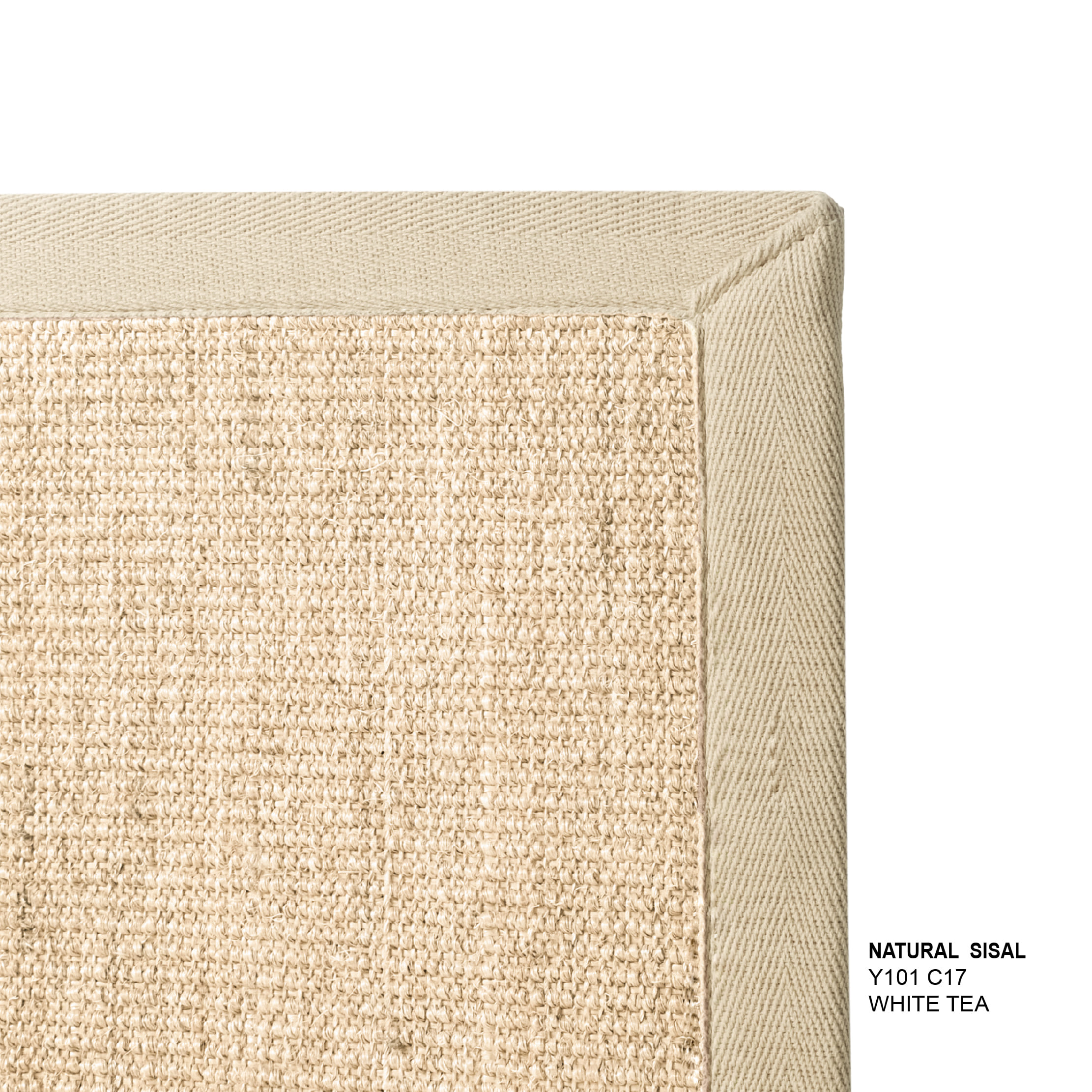 พรมปูพื้น EXPRESS CARPET รุ่น NATURAL SISAL รหัส Y101 C17 L ขนาด 160X230 ซม.หนา 10 มม. สี WHITE TEA_2