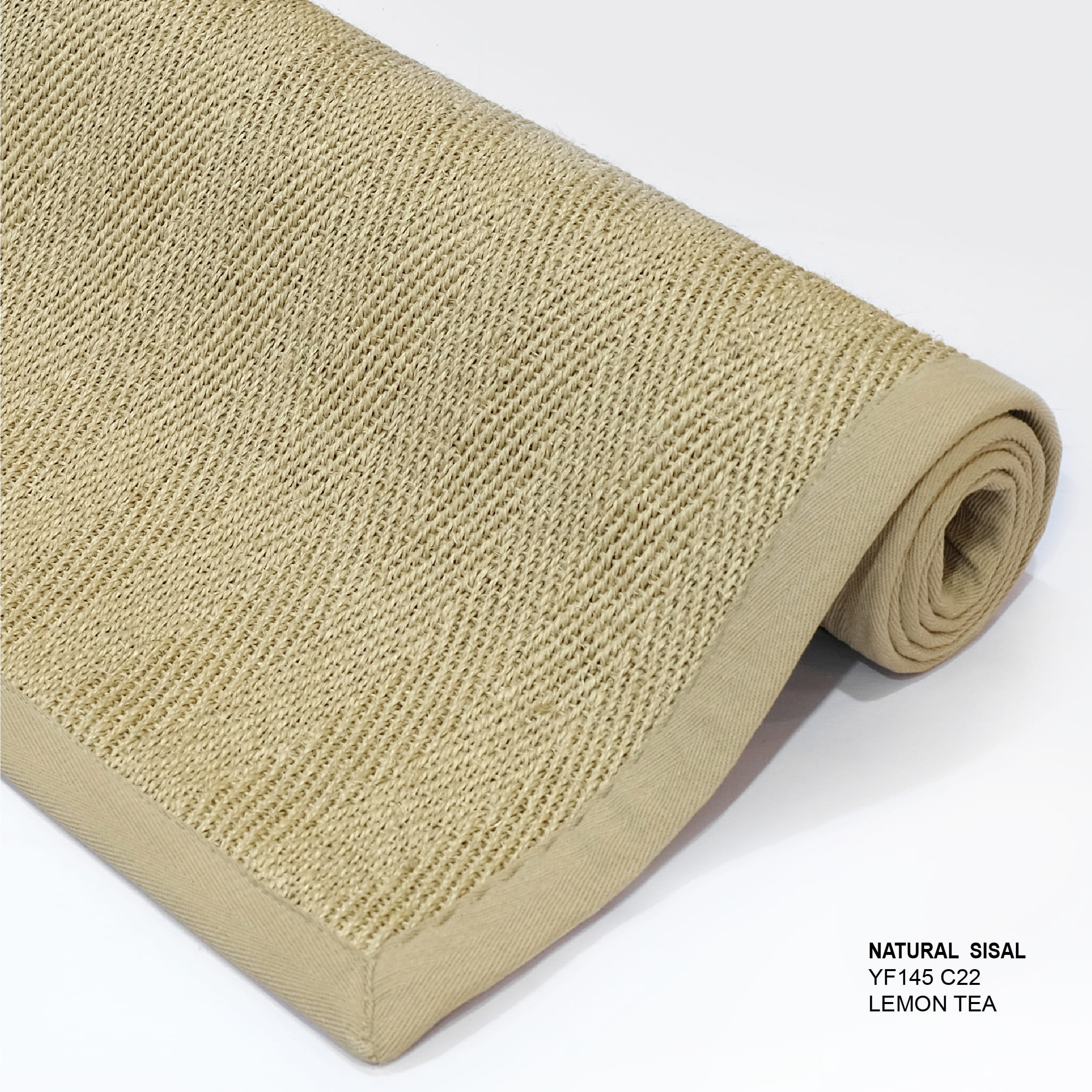 พรมปูพื้น EXPRESS CARPET รุ่น NATURAL SISAL รหัส YF145 C22 L ขนาด 160X230 ซม.หนา 10 มม. สี LEMON TEA_3