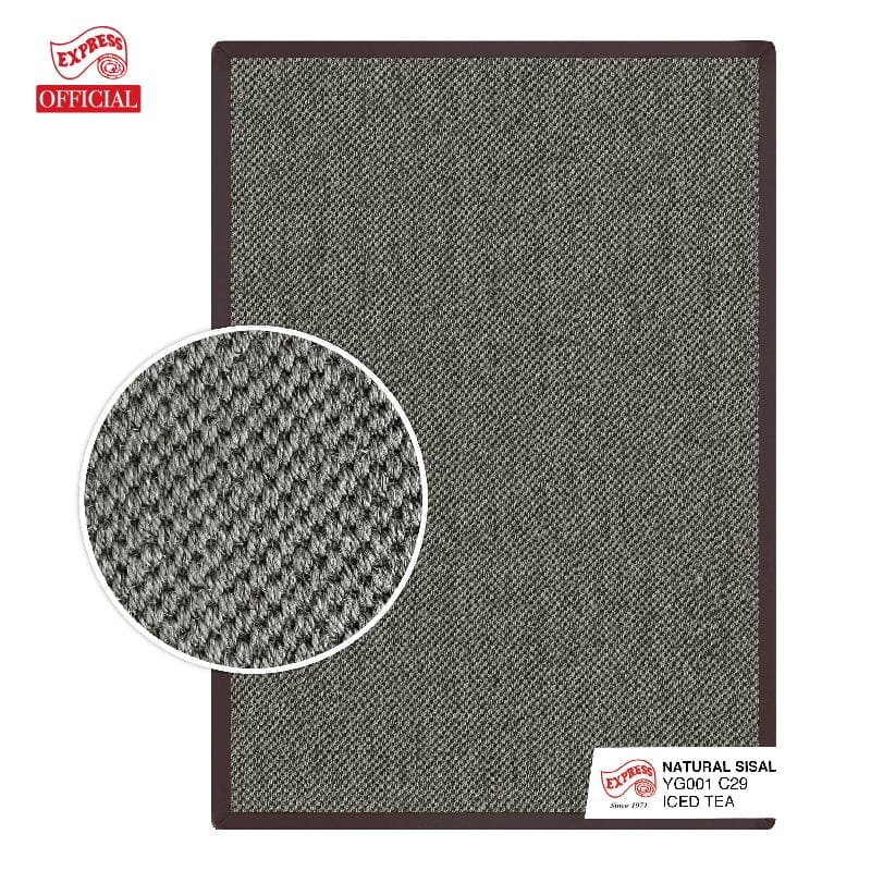 พรมปูพื้น EXPRESS CARPET รุ่น NATURAL SISAL รหัส YG001 C29 L1 ขนาด 200X290 ซม.หนา 10 มม. สี ICED TEA_0