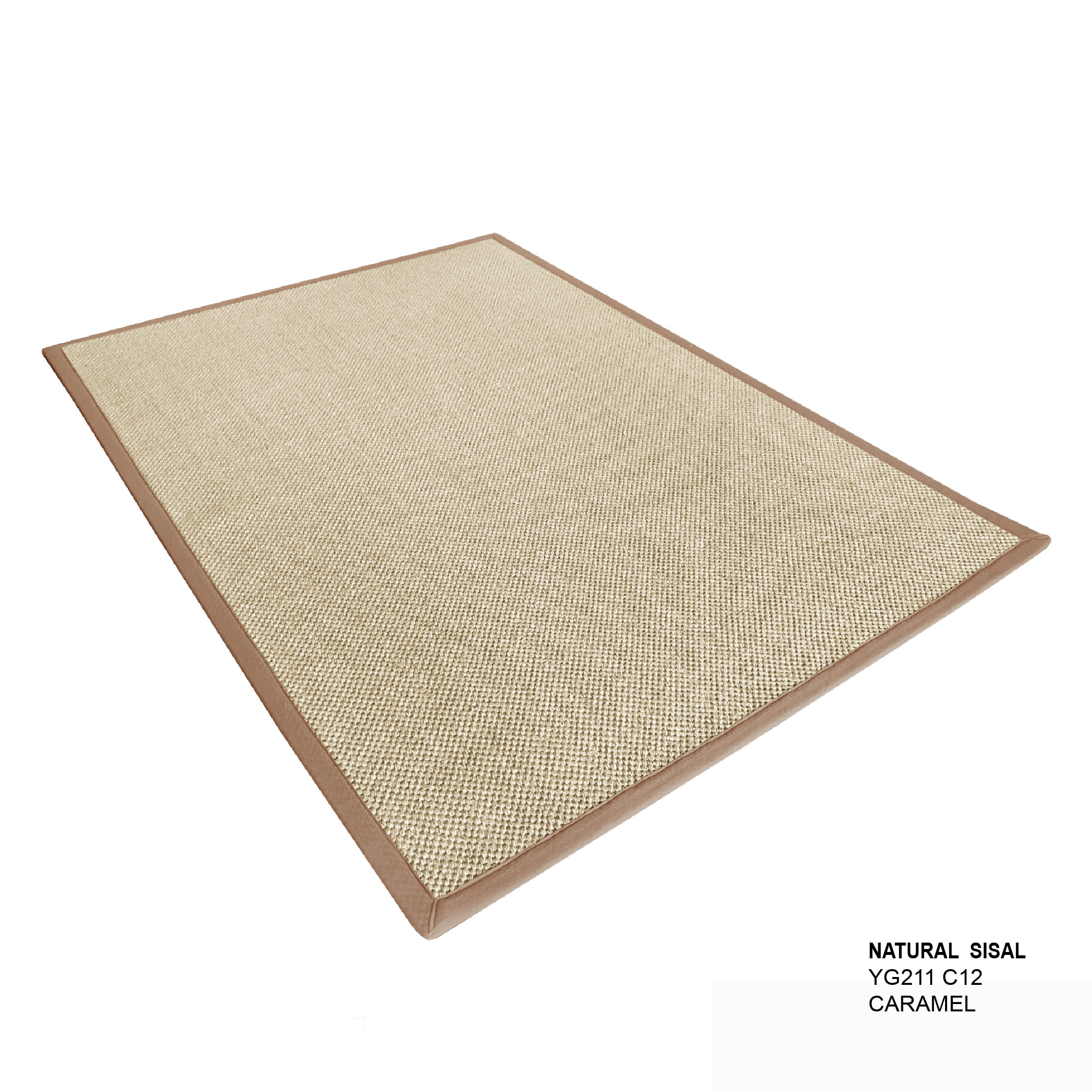 พรมปูพื้น EXPRESS CARPET รุ่น NATURAL SISAL รหัส YG211 C12 L ขนาด 160X230 ซม.หนา 10 มม. สี CARAMEL_1
