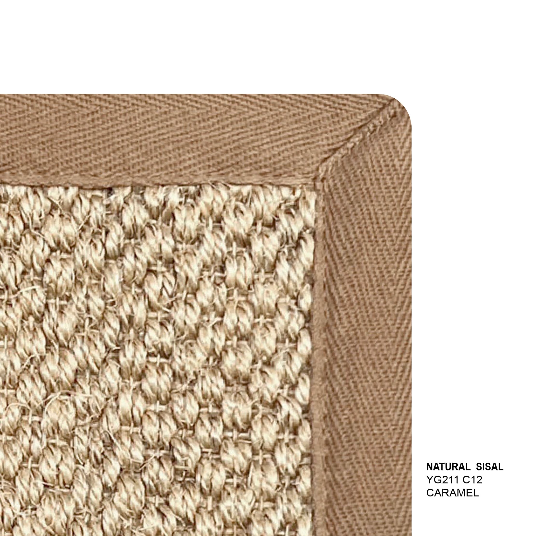 พรมปูพื้น EXPRESS CARPET รุ่น NATURAL SISAL รหัส YG211 C12 L ขนาด 160X230 ซม.หนา 10 มม. สี CARAMEL_2