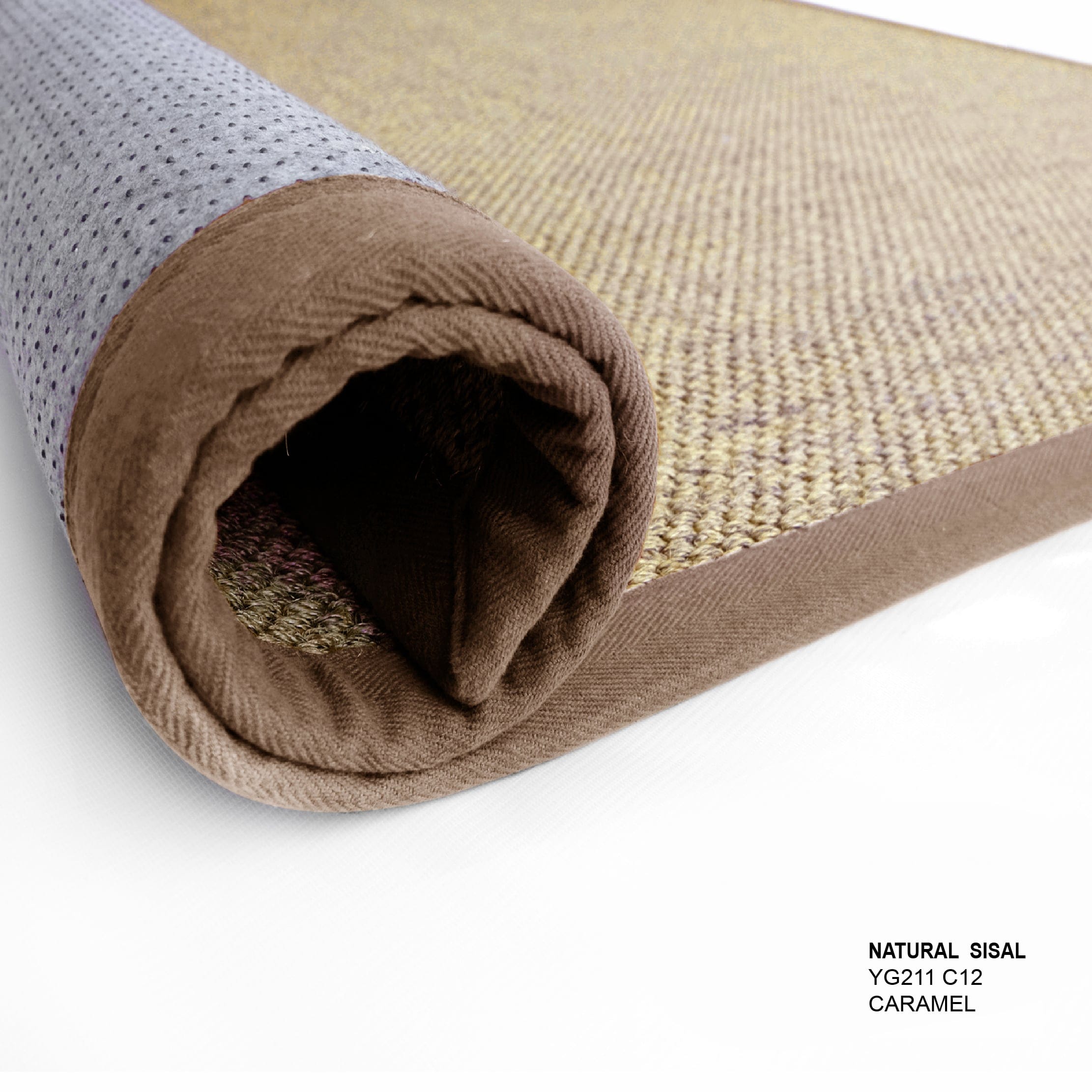 พรมปูพื้น EXPRESS CARPET รุ่น NATURAL SISAL รหัส YG211 C12 L ขนาด 160X230 ซม.หนา 10 มม. สี CARAMEL_3