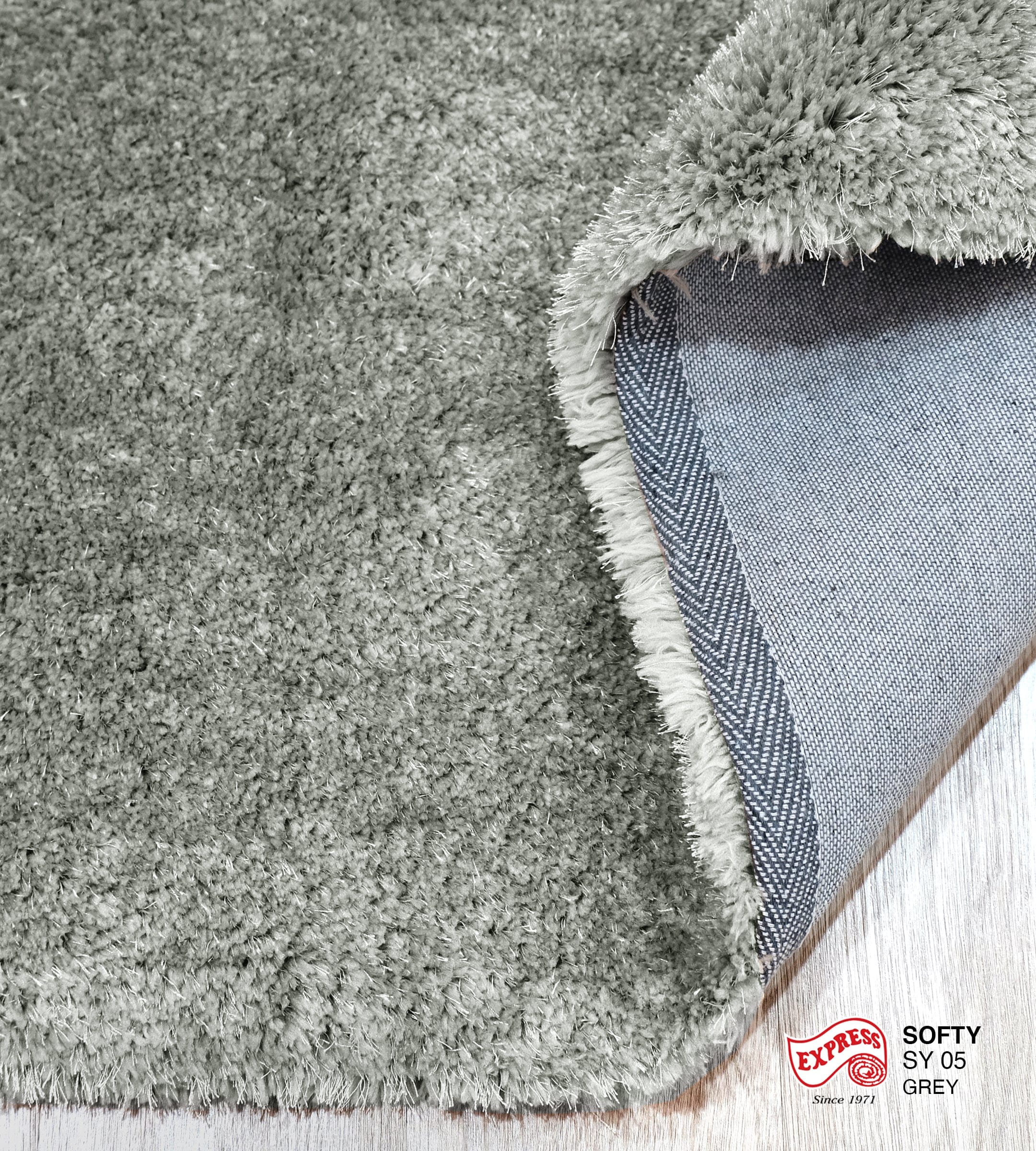 พรมปูพื้น EXPRESS CARPET รุ่น SOFTY รหัส SY05 ขนาด 200X290 ซม. หนา 30 มม. สีเทา