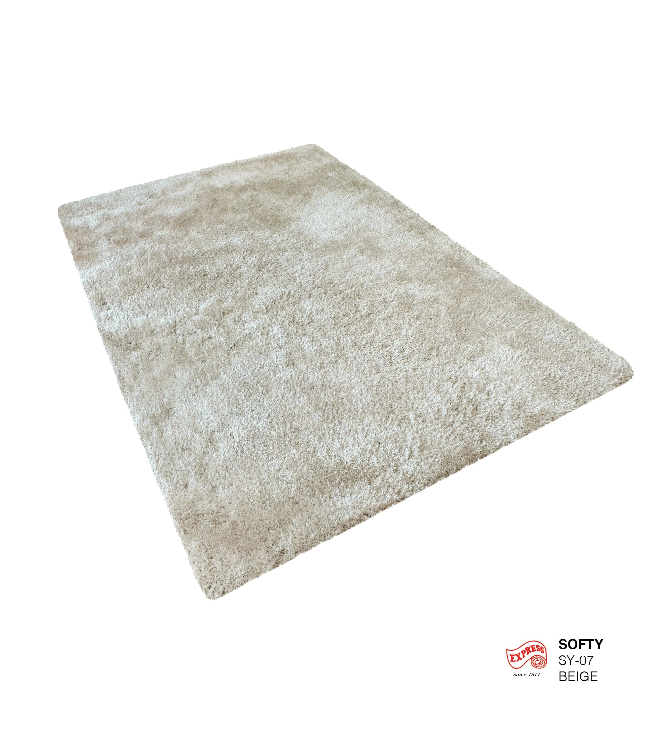 พรมปูพื้น EXPRESS CARPET รุ่น SOFTY รหัส SY07 ขนาด 200X290 ซม. หนา 30 มม. สีเบจ_1
