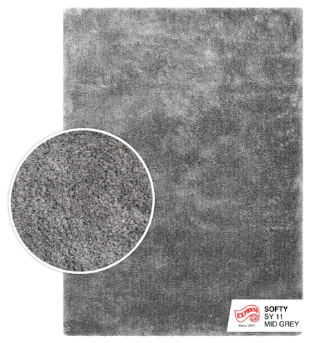 พรมปูพื้น EXPRESS CARPET รุ่น SOFTY รหัส SY11 ขนาด 160X230 ซม. หนา 30 มม. สีเทา_0