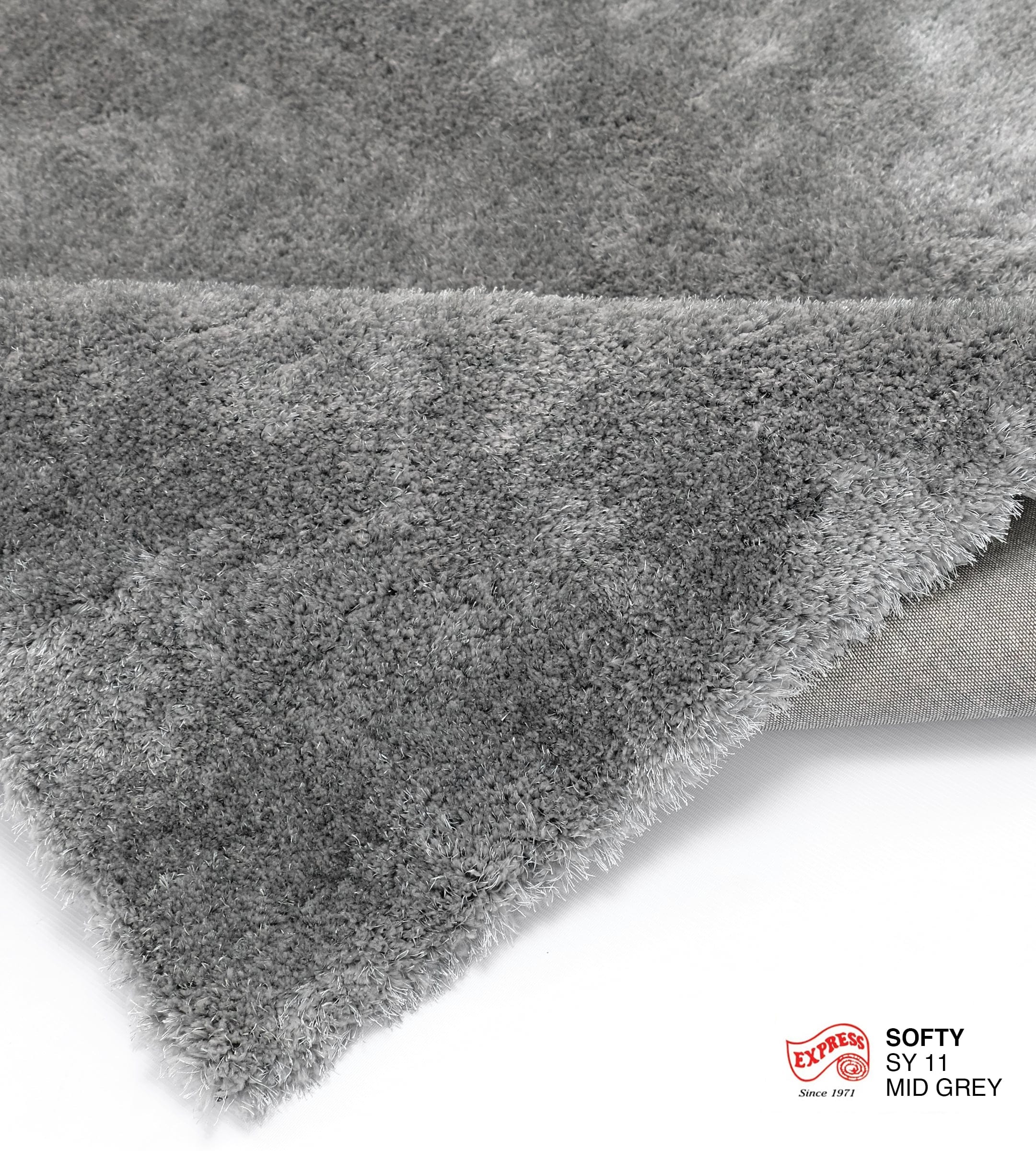 พรมปูพื้น EXPRESS CARPET รุ่น SOFTY รหัส SY11 ขนาด 160X230 ซม. หนา 30 มม. สีเทา_3