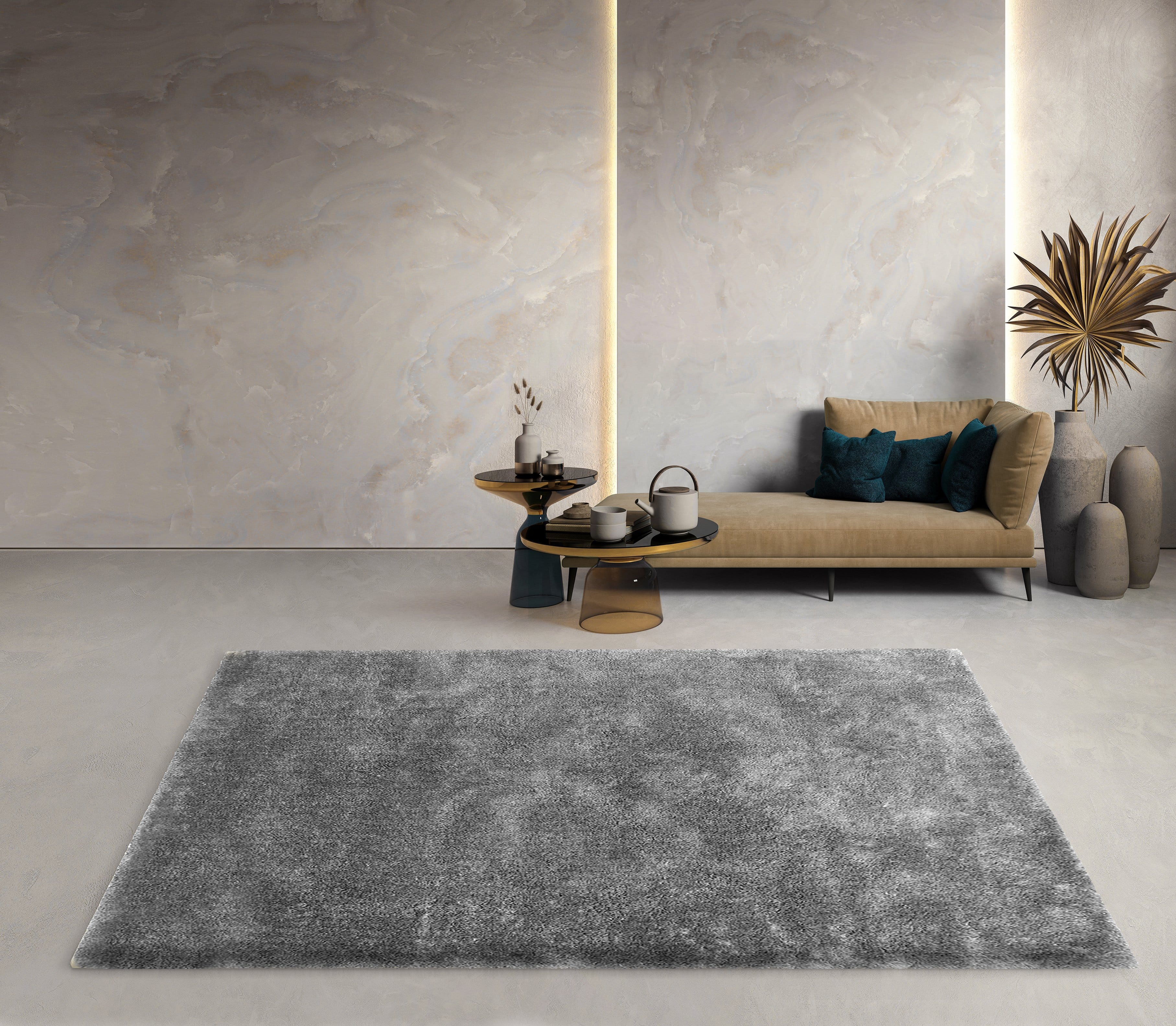 พรมปูพื้น EXPRESS CARPET รุ่น SOFTY รหัส SY11 ขนาด 160X230 ซม. หนา 30 มม. สีเทา_4