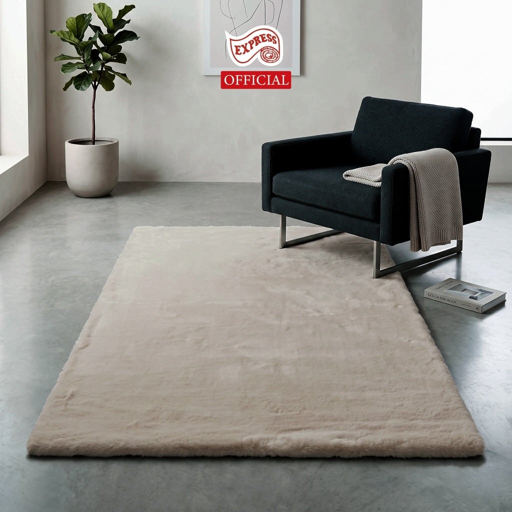 พรมปูพื้น EXPRESS CARPET รุ่น BAMBI รหัส BB09 S ขนาด 80X150 ซม. หนา 35 มม.  สีน้ำตาล_3
