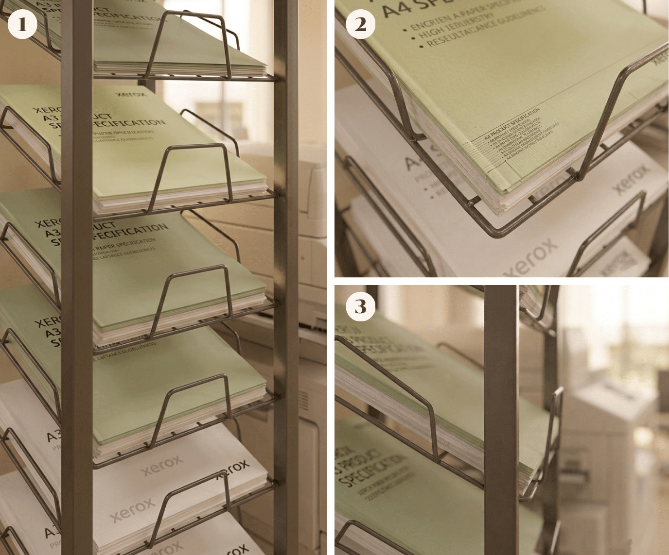 ชั้นวางกระดาษA4 KEFVA ขนาด 28X25X150 ซม. สีดำ_3