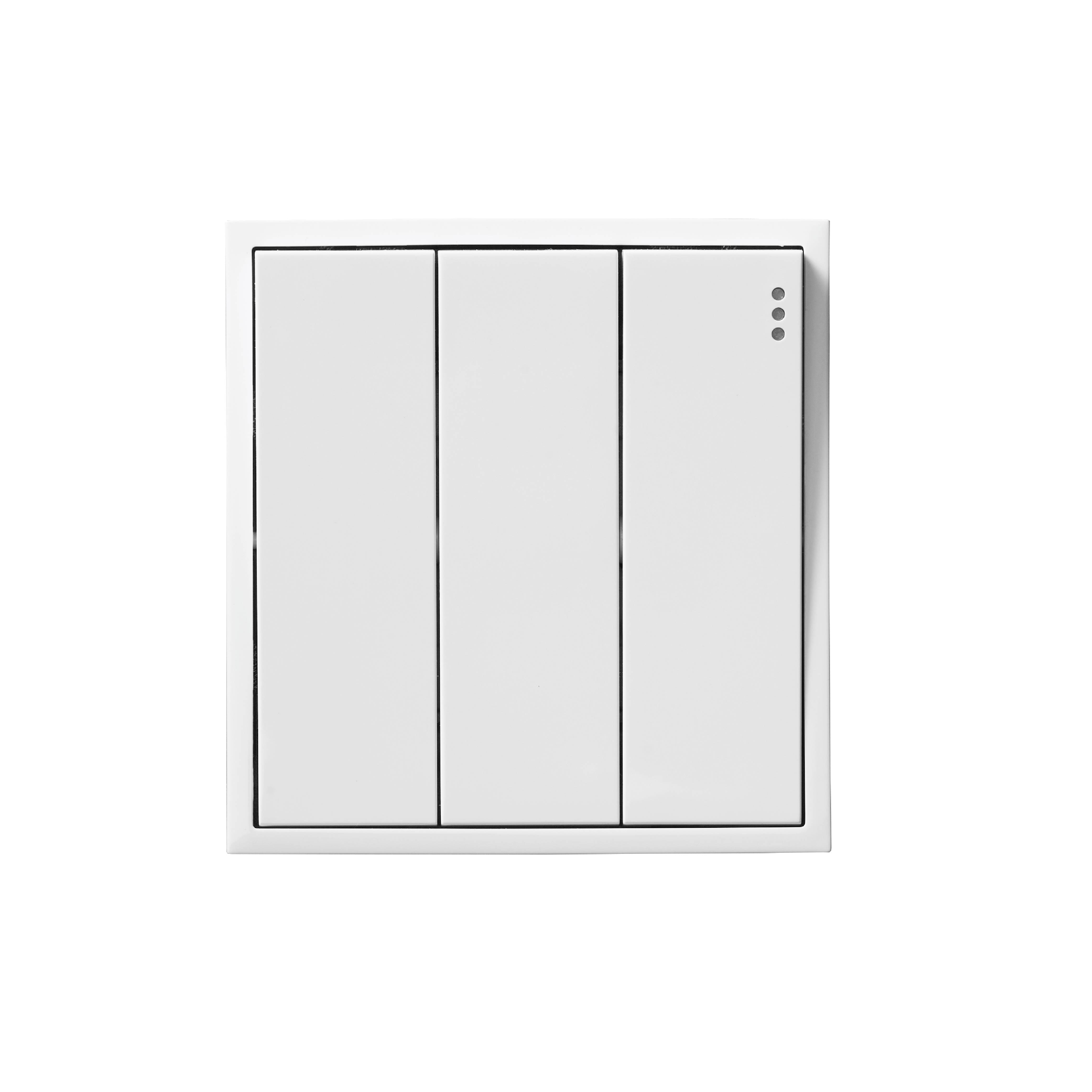 ชุดสวิตซ์ 1 ทาง 3 ช่อง ART DNA D3 SERIES สี WHITE DESIGN SWITCH_0