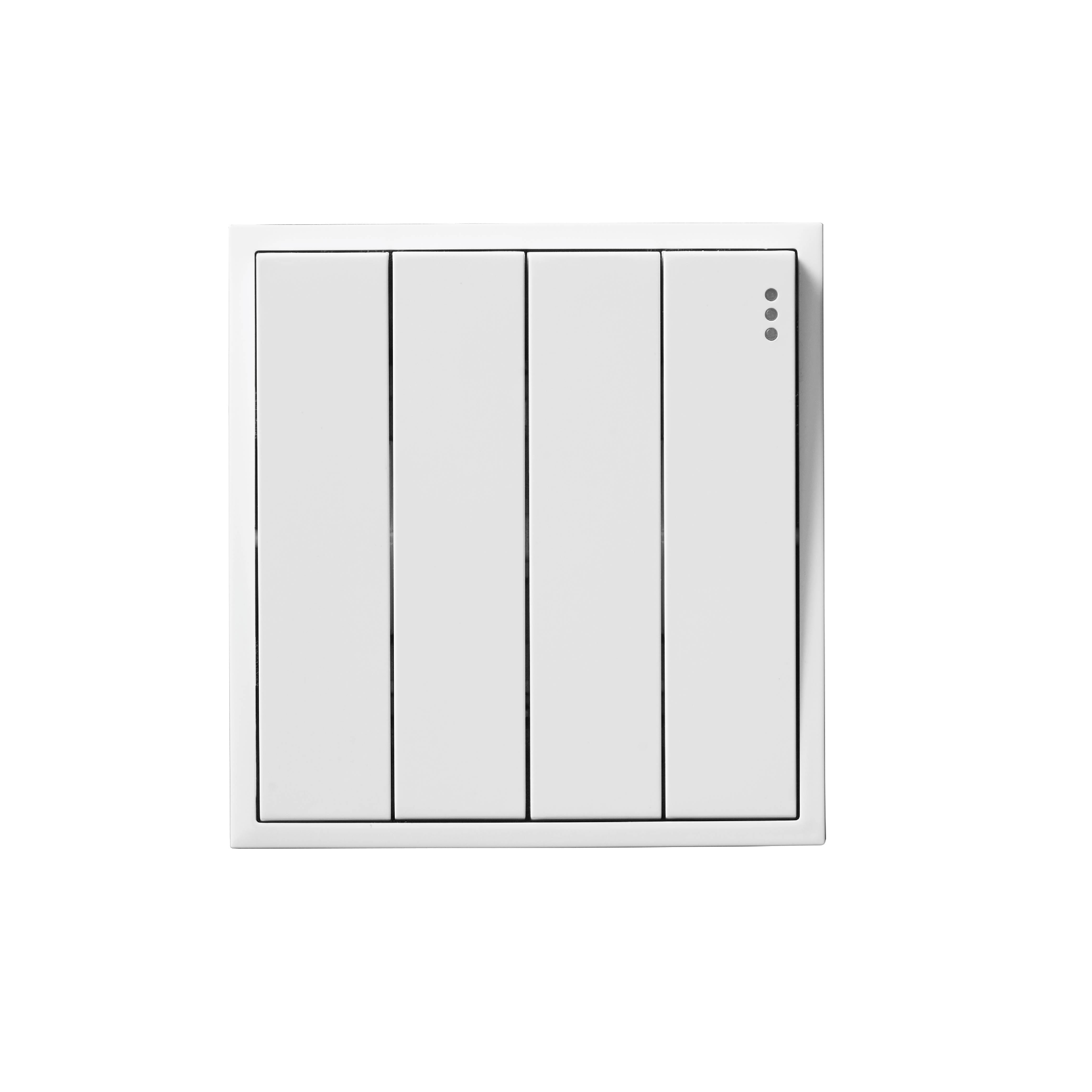ชุดสวิตซ์ 1 ทาง 4 ช่อง ART DNA D3 SERIES สี WHITE DESIGN SWITCH_0