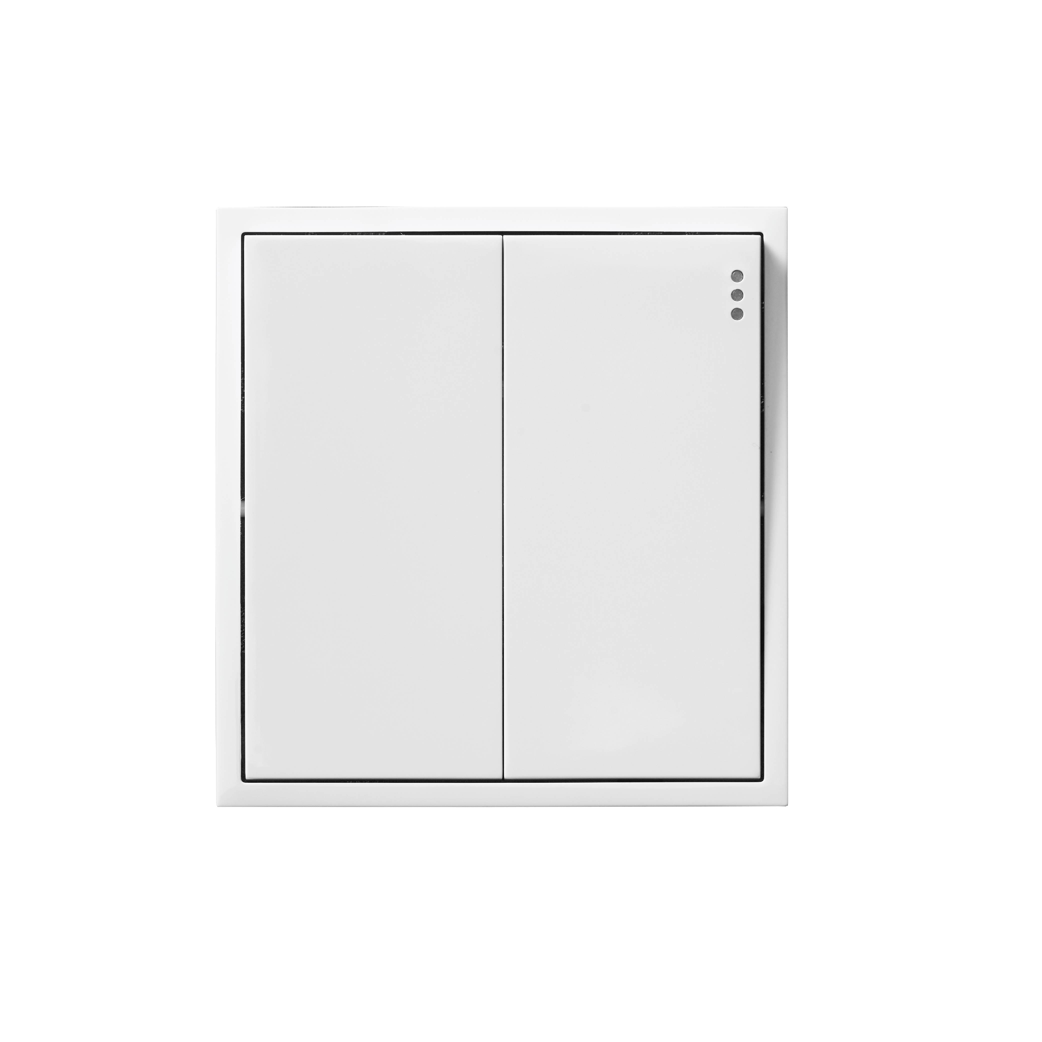 ชุดสวิตซ์ 1 ทาง 2 ช่อง ART DNA D3 SERIES สี WHITE DESIGN SWITCH_0