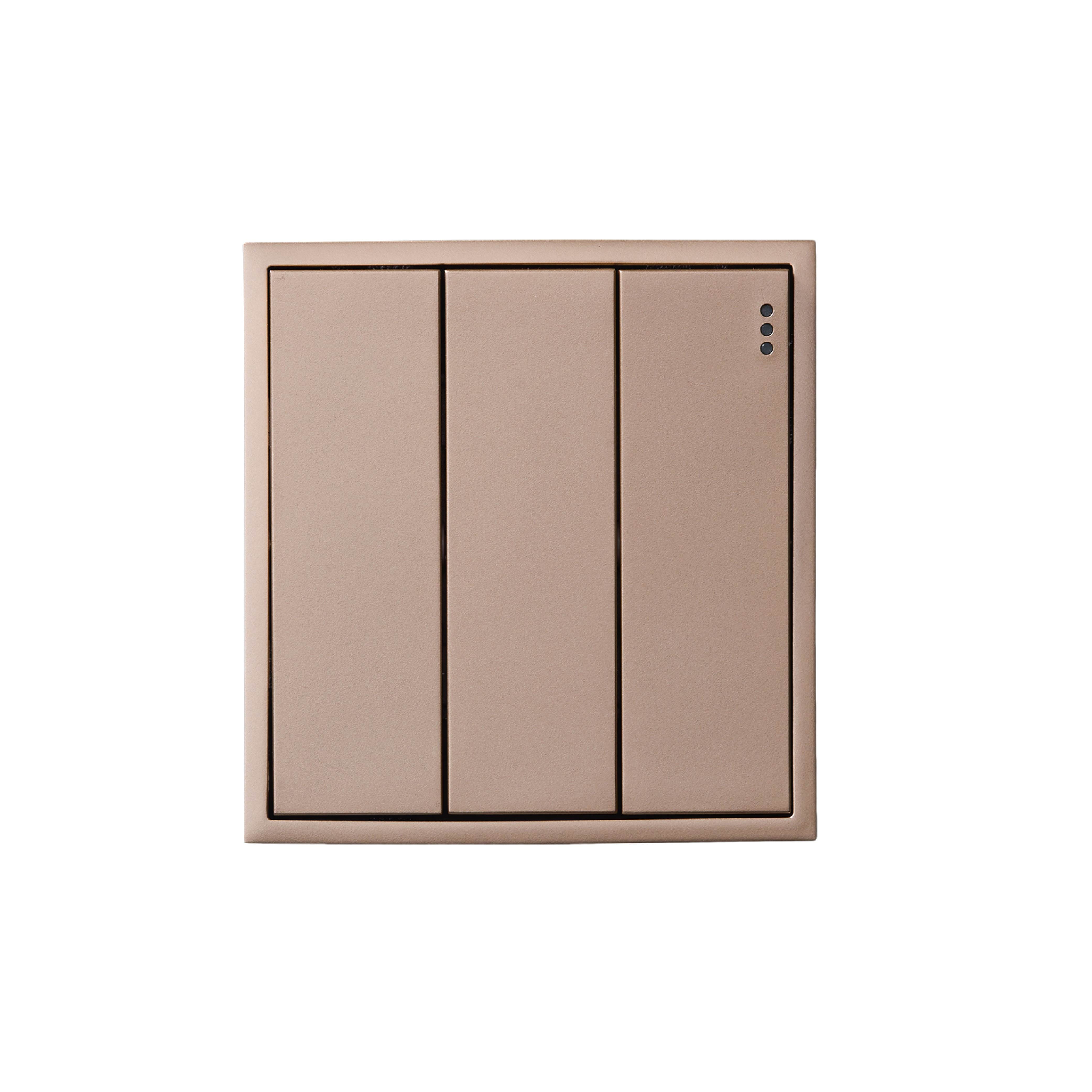 ชุดสวิตซ์ 2 ทาง 3 ช่อง ART DNA D3 SERIES สี GOLD DESIGN SWITCH_1
