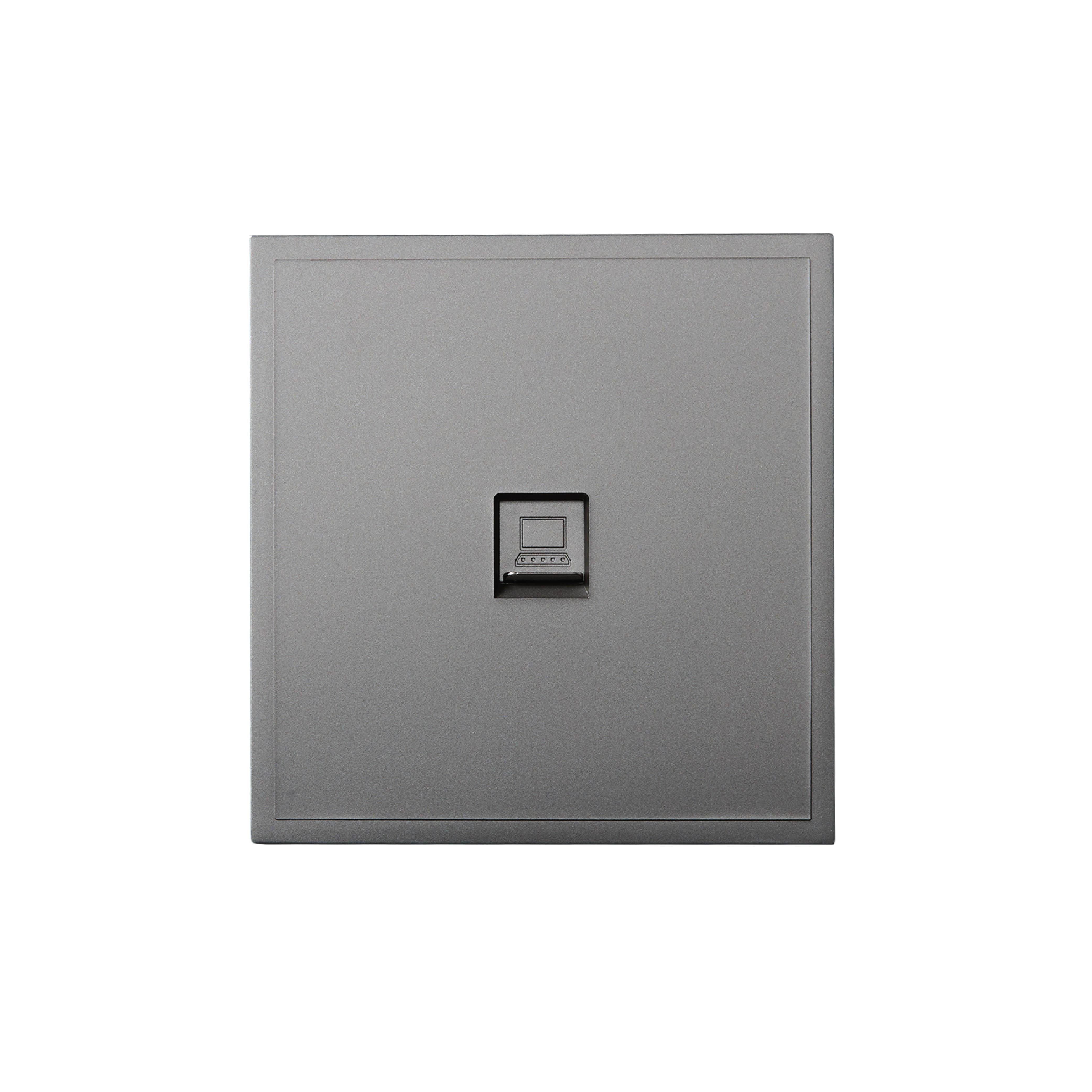 ชุดเต้ารับคอมพิวเตอร์ (LAN/CAT6) ART DNA รุ่น D3 SERIES WITH SOCKET DESIGN สี GREY_0