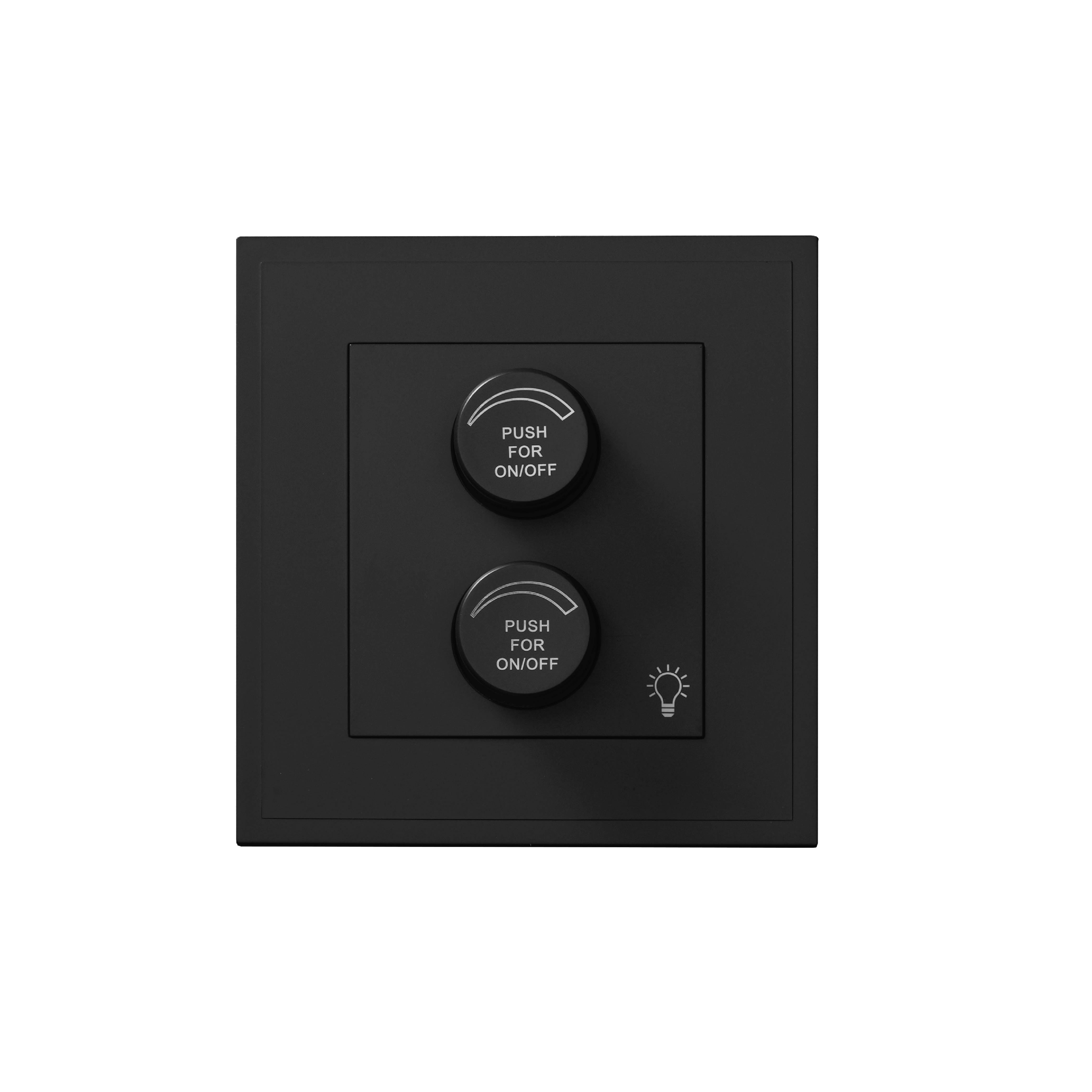 ชุดสวิตช์หรี่ไฟ ART DNA รุ่น D3 SERIES WITH SOCKET 100W สี BLACK_0
