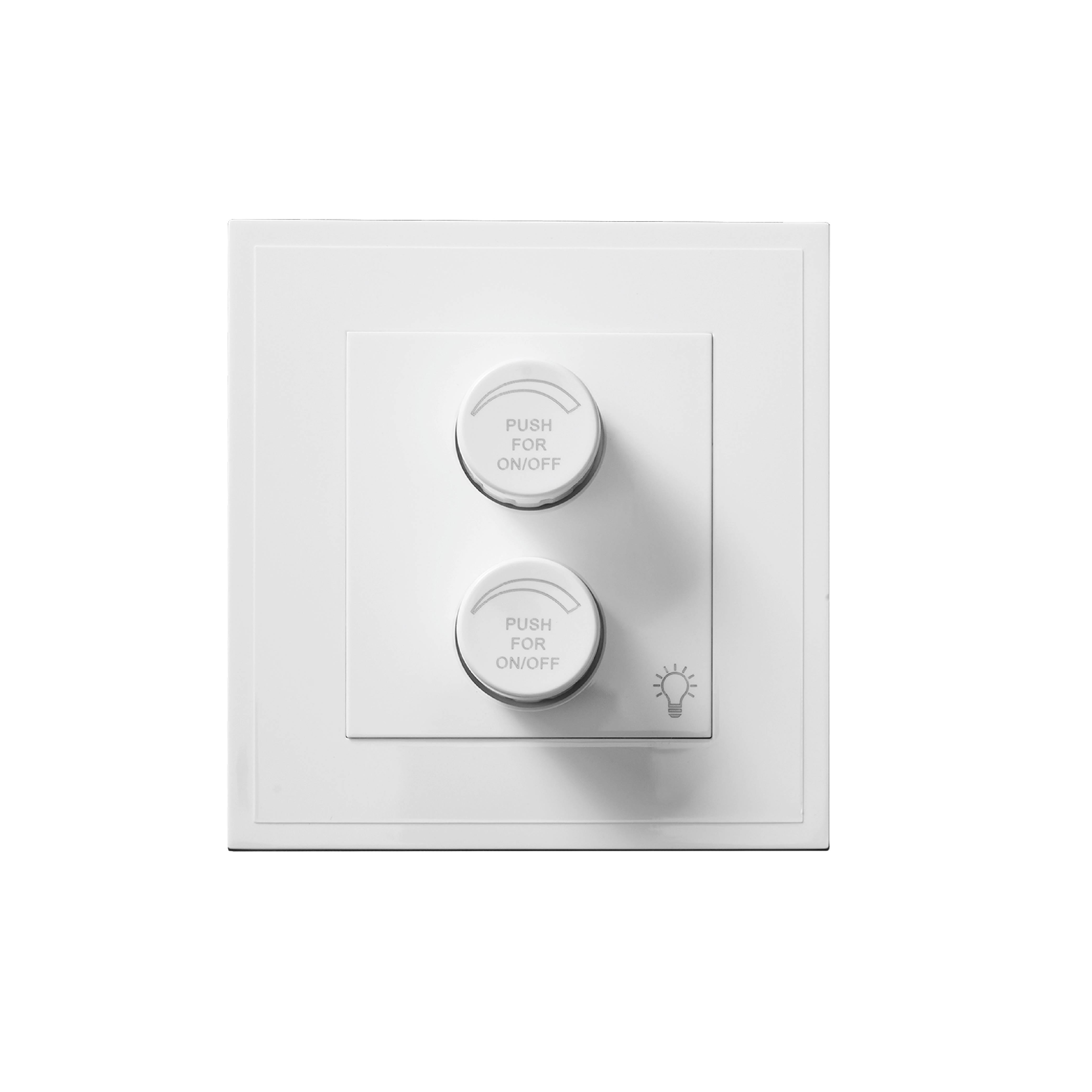 ชุดสวิตช์หรี่ไฟ ART DNA D3 SERIES WITH SOCKET 100 วัตต์ สี WHITE_0
