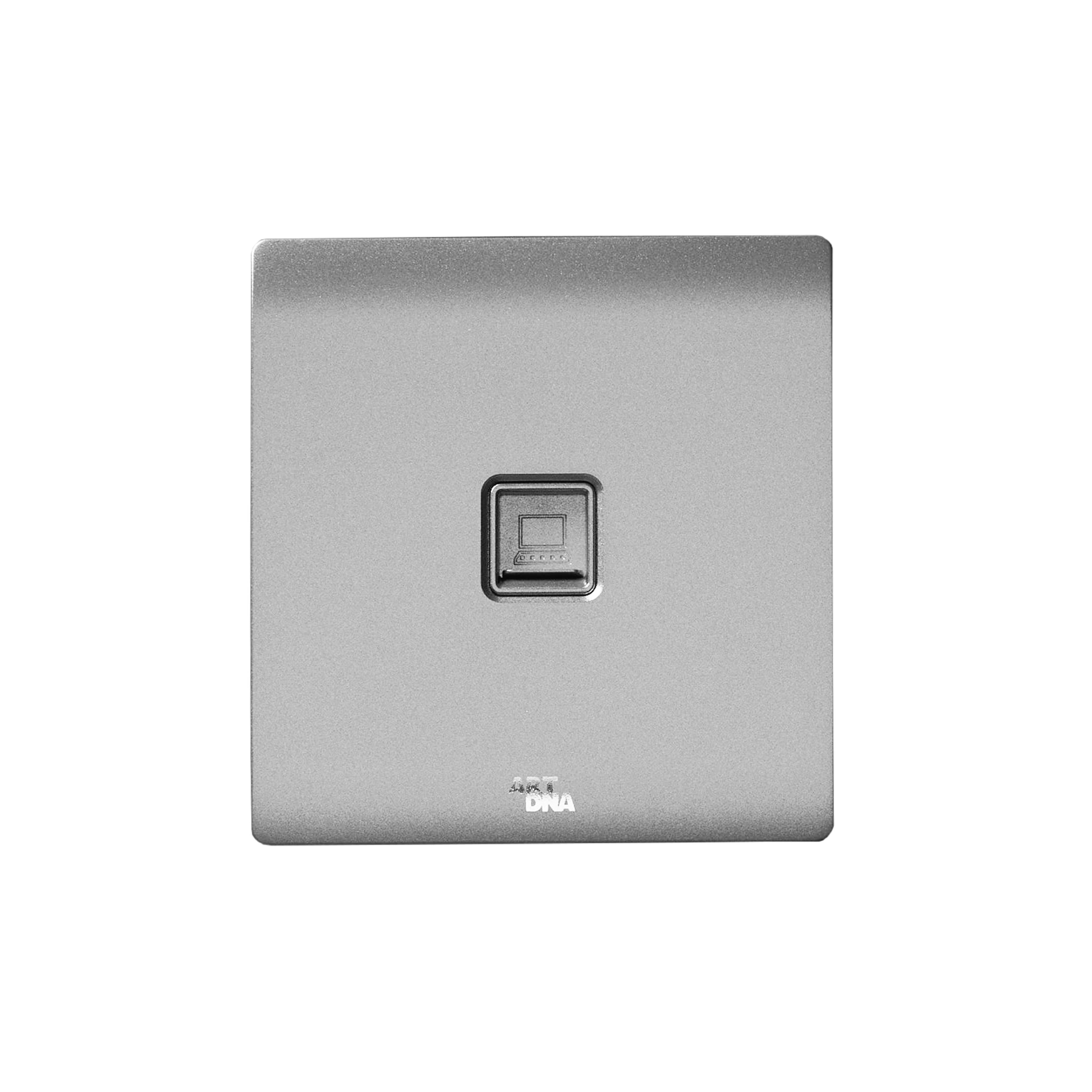 ชุดเต้ารับคอมพิวเตอร์ (LAN/CAT6) ART DNA รุ่น A61 SERIES WITH SOCKET DESIGN สี SILVER_0