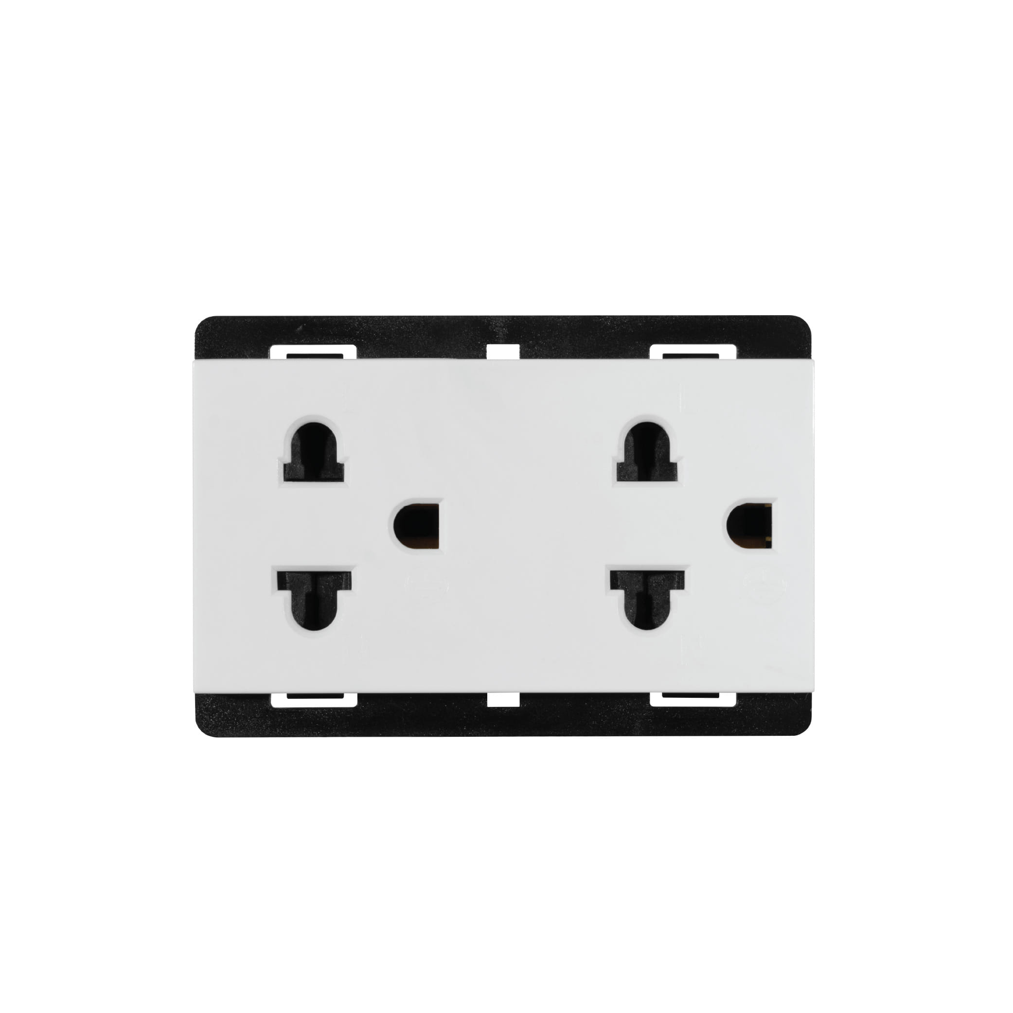 ชุดเต้ารับคู่ 3 ขา ART DNA รุ่น A TYPE SOCKET DESIGN SWITCH สีขาว SIZE L_0