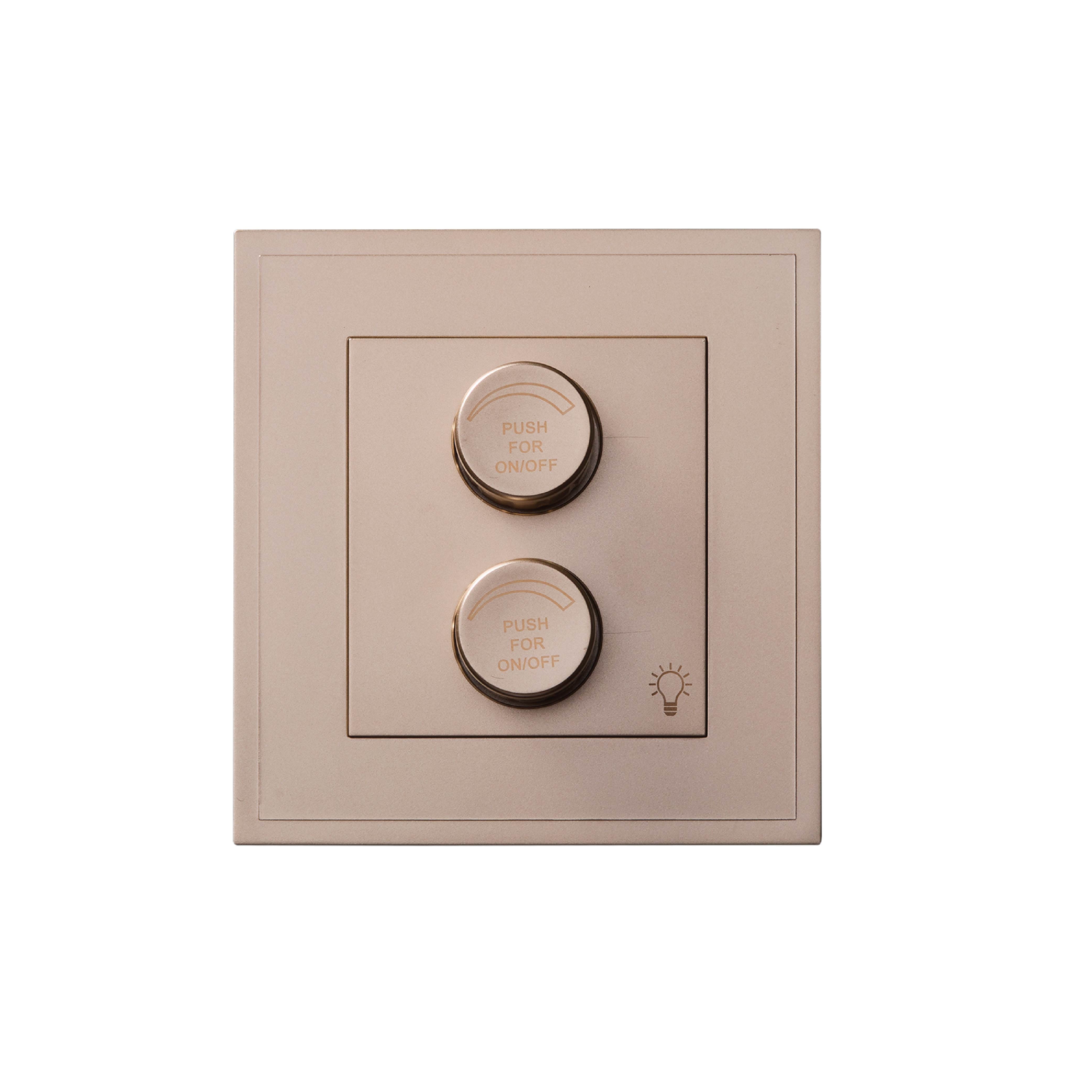 ชุดสวิตช์หรี่ไฟ ART DNA รุ่น D3 SERIES WITH SOCKET 100W สี GOLD_1