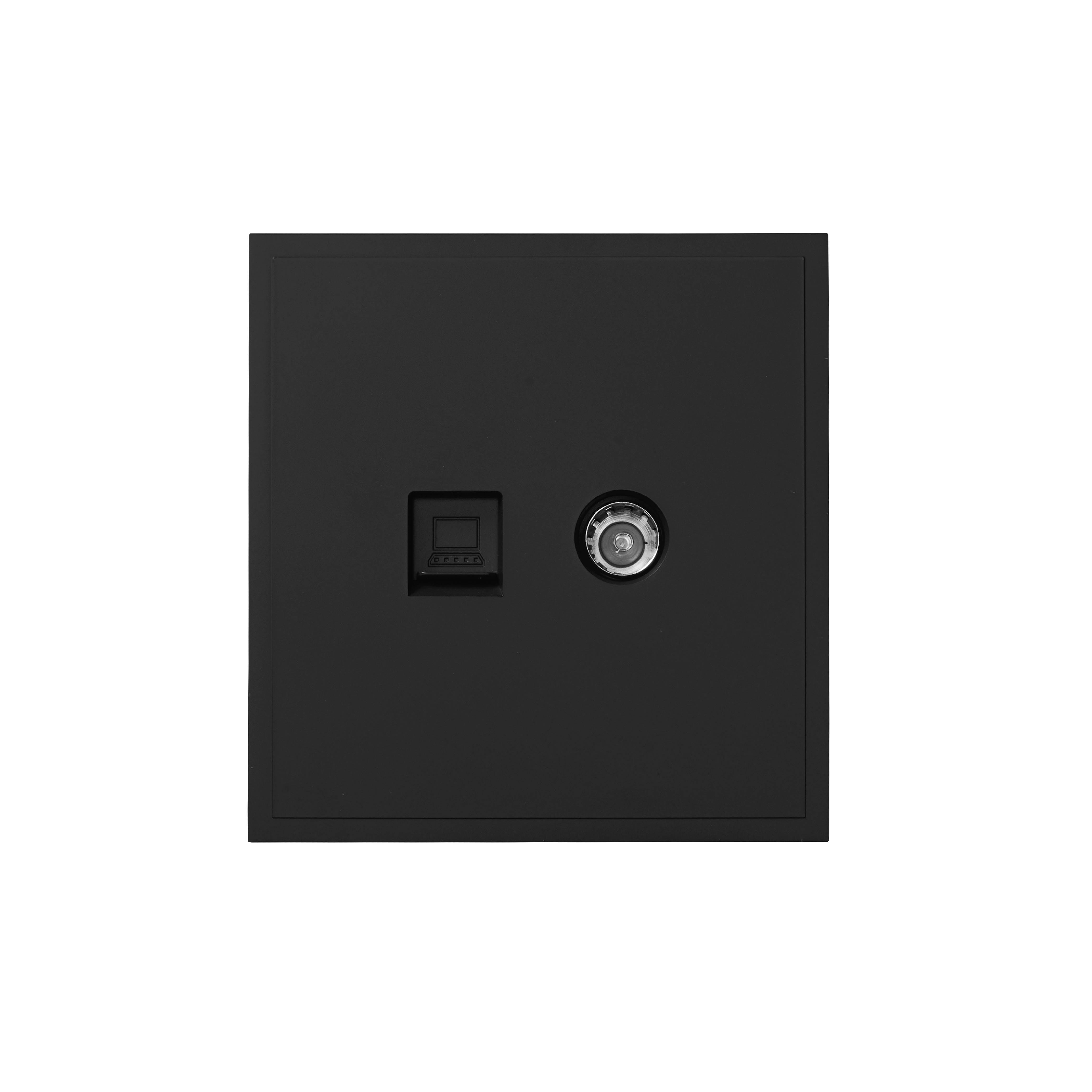 ชุดเต้ารับคอมพิวเตอร์และโทรทัศน์ ART DNA รุ่น D3 SERIES WITH SOCKET DESIGN สี BLACK_1