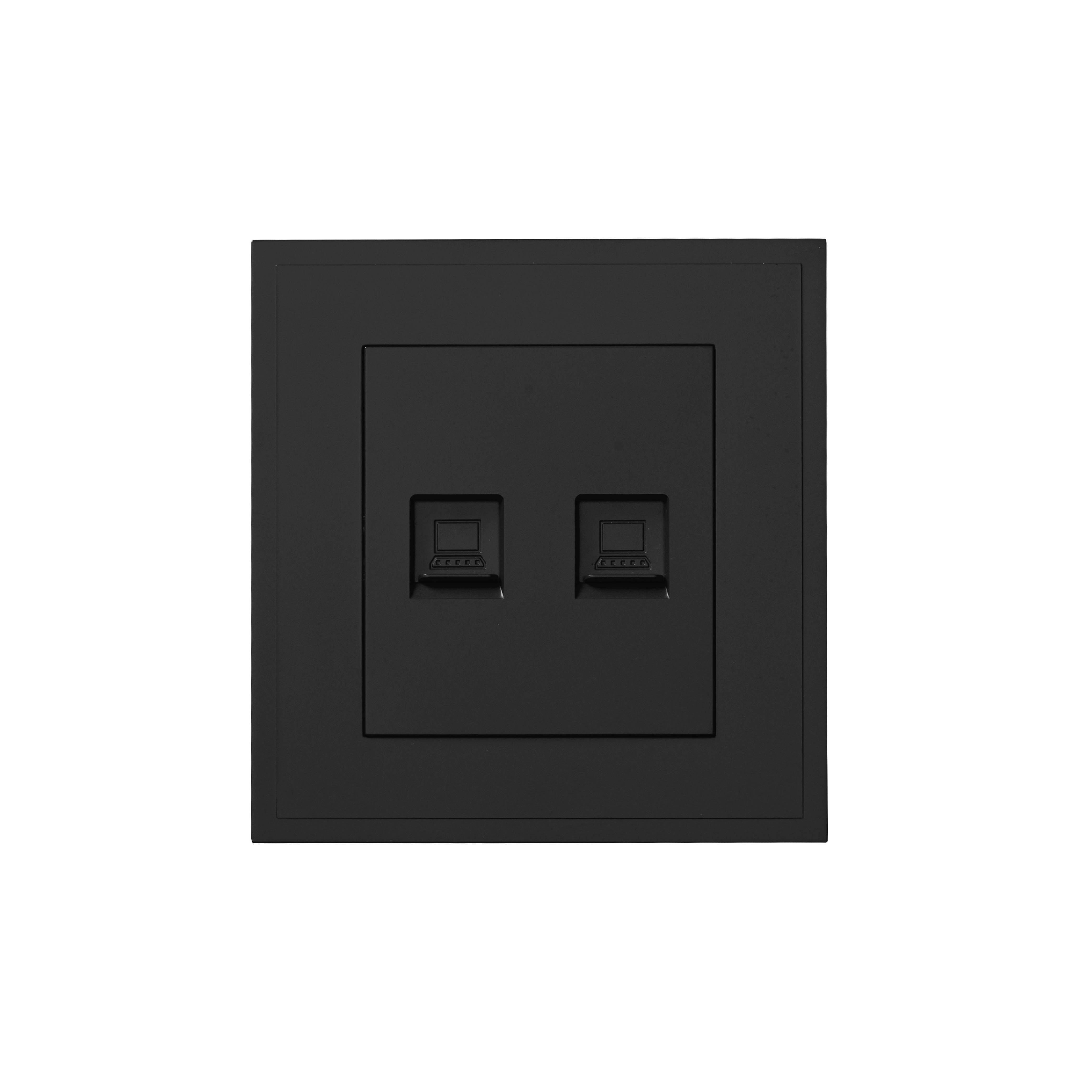 ชุดเต้ารับคอมพิวเตอร์และโทรทัศน์ ART DNA รุ่น D3 SERIES WITH SOCKET DESIGN สี BLACK_1