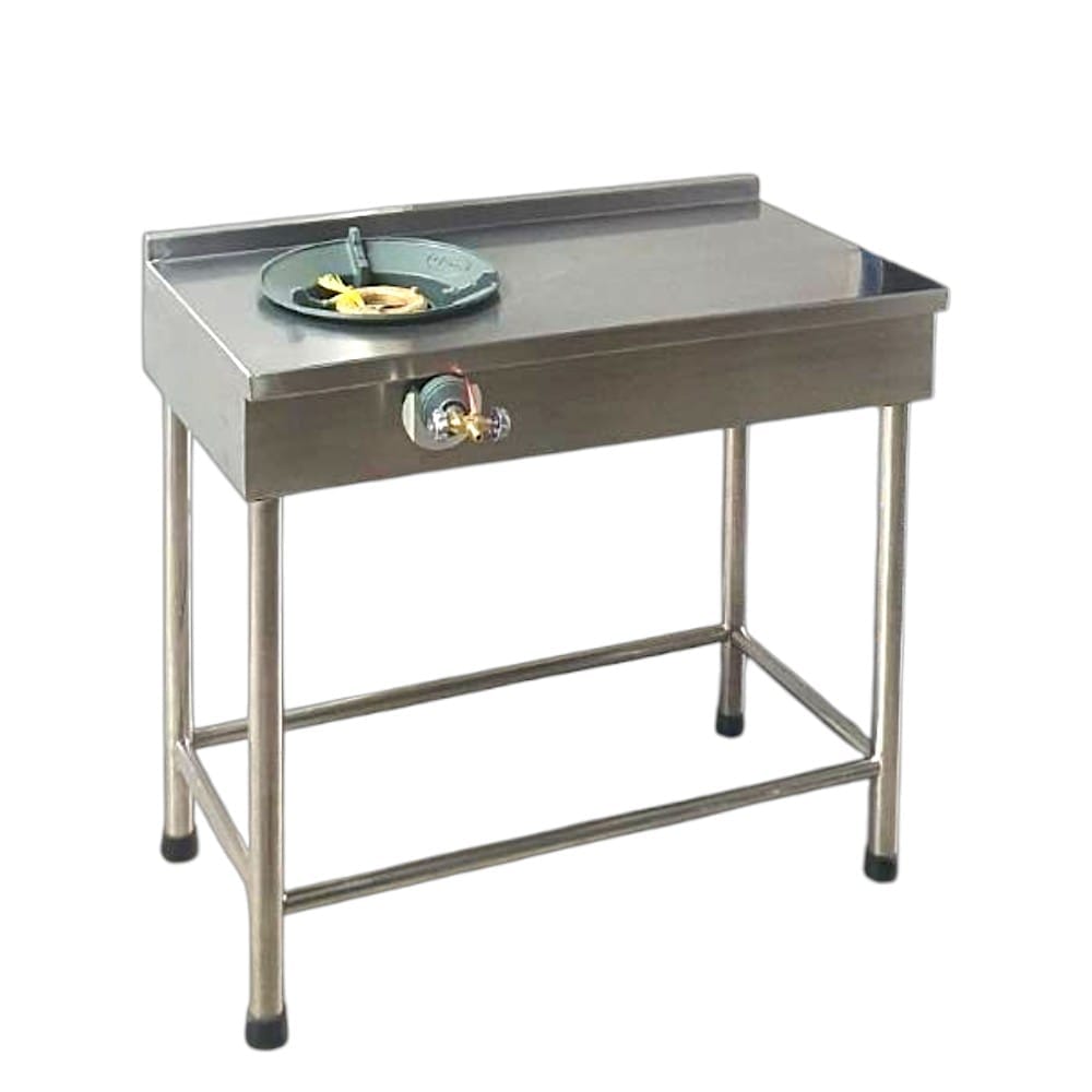 เตาแก๊ส+1ที่พักขวา MEETANG STAINLESS สแตนเลส304 ขนาด 47X85X75ซม.