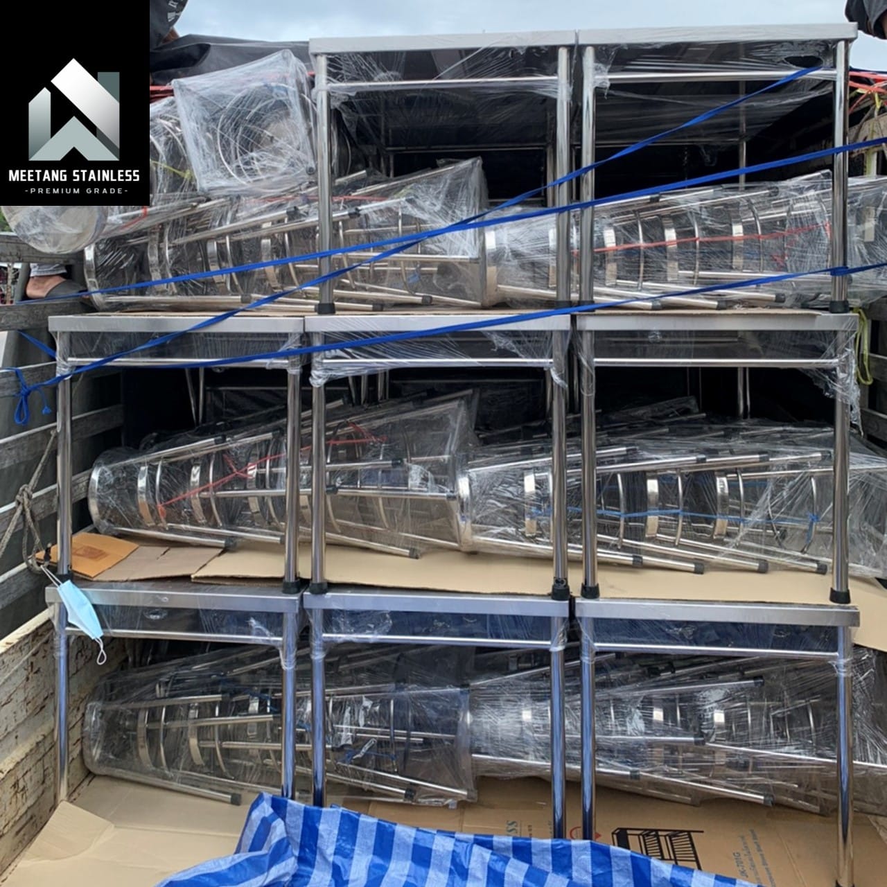 เก้าอี้สแตนเลส MEETANG STAINLESS ขนาด 30X30X50ซม._8