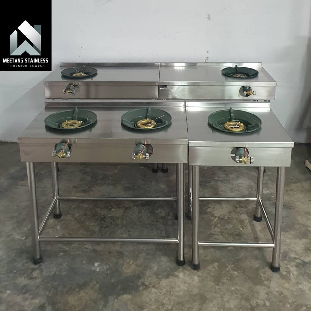 เตาแก๊สตั้งพื้น 1 หัวแก๊ส MEETANG STAINLESS สแตนเลส304 ขนาด 50X50X75ซม._8