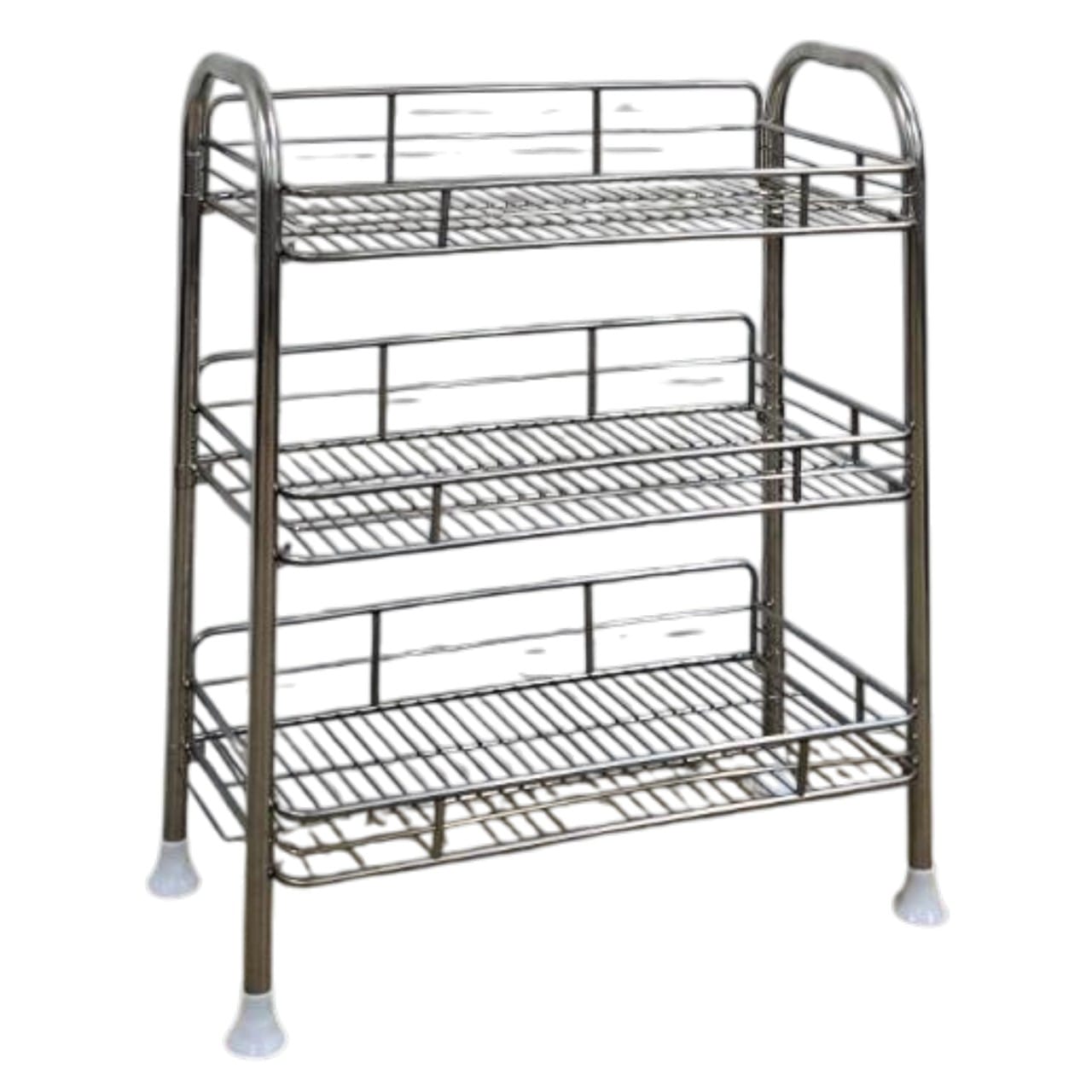 ชั้นคว่ำจานสเตนเลส 3 ชั้น MEETANG STAINLESS รุ่น MT545(ชั้นเรียบ) ขนาด 27X64X74ซม.