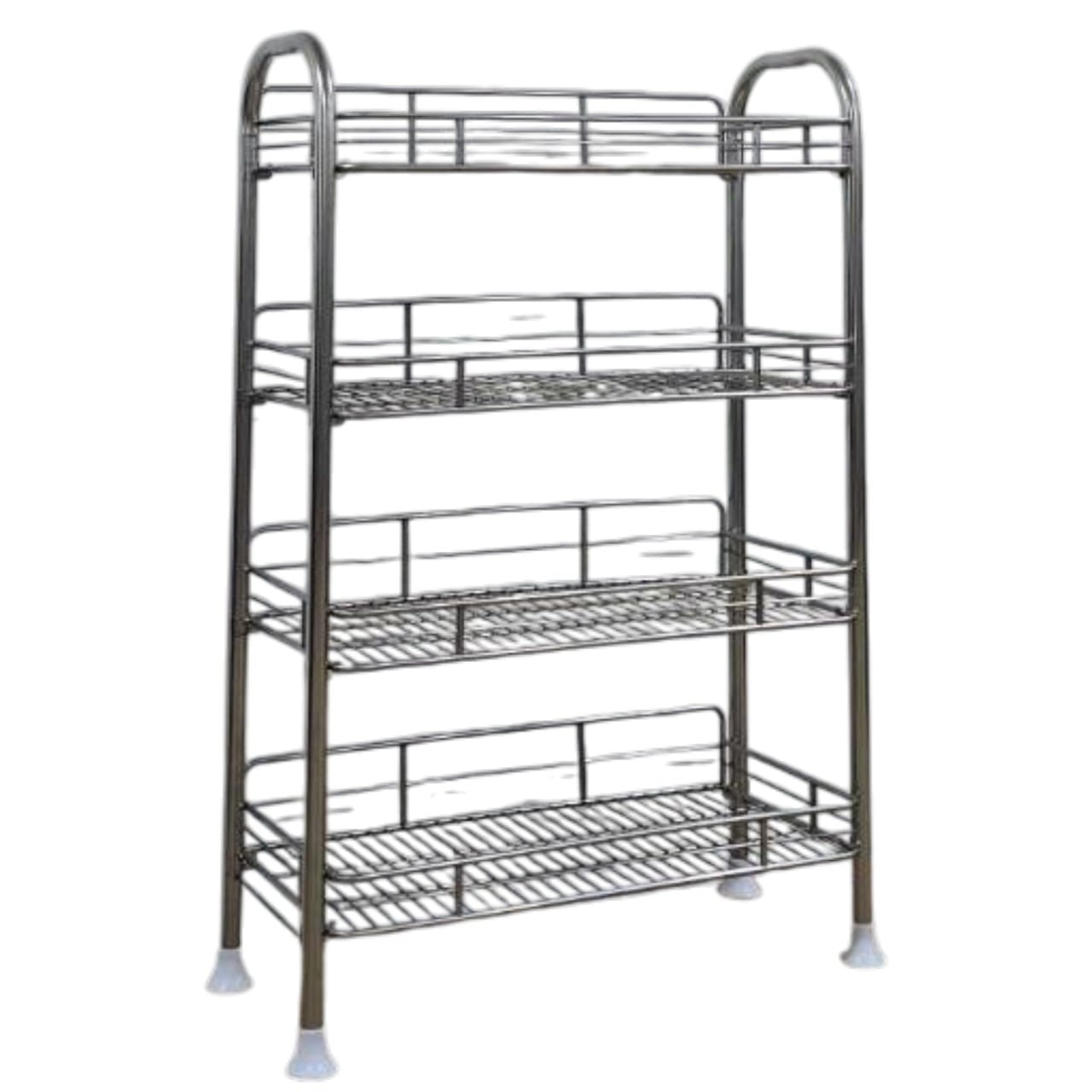 ชั้นคว่ำจานสเตนเลส 4 ชั้น MEETANG STAINLESS รุ่น MT545/4 (ชั้นเรียบ) ขนาด 27X64X97ซม.