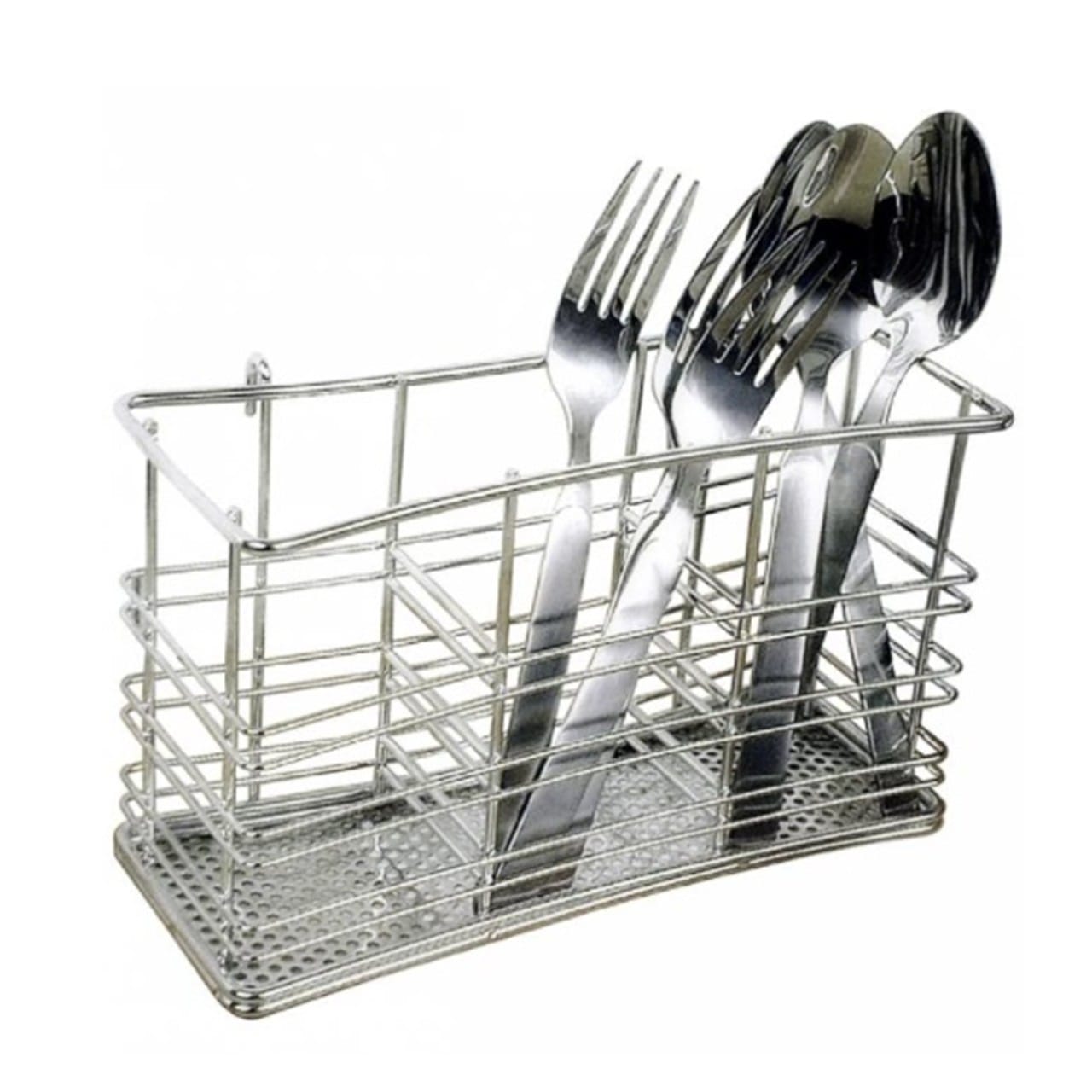 ที่ใส่ช้อนส้อมสแตนเลส 3 ช่อง MEETANG STAINLESS รุ่น HW106-W106L1 ขนาด 8X21X14.5ซม.