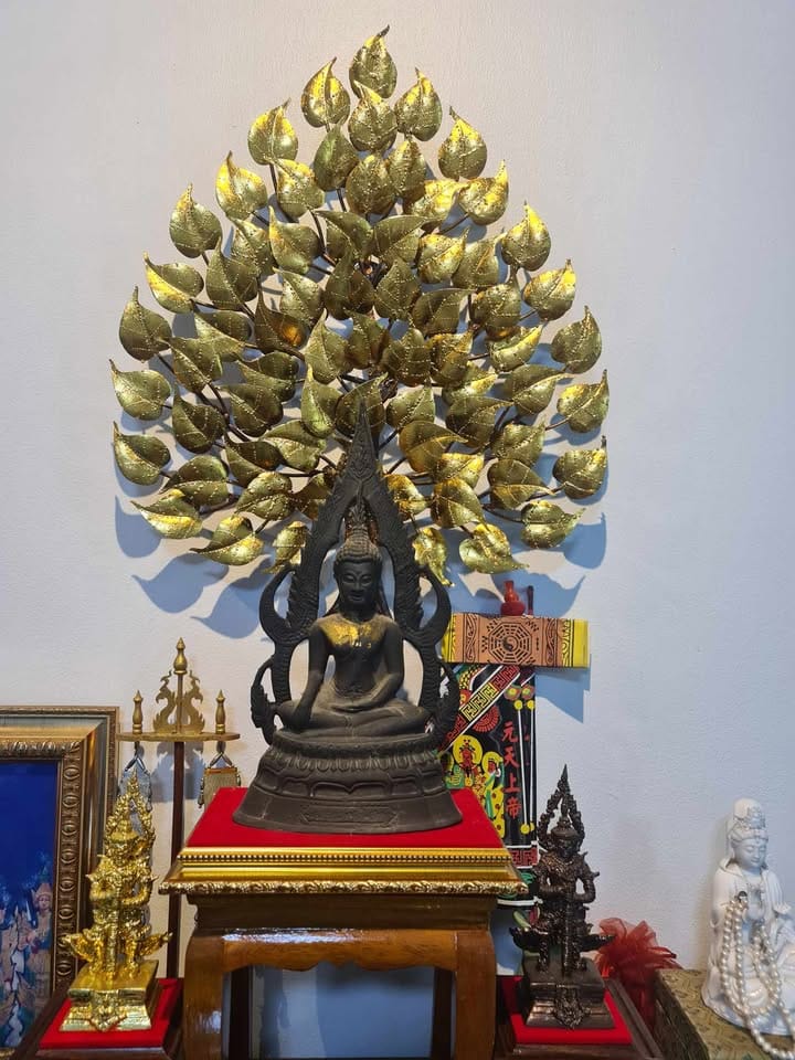 ของตกแต่งบ้าน อินทรักษ์ ต้นโพธิ์ทอง ทรัพย์เศรษฐี มินิ ขนาด 40X50X5 ซม. แฮนด์เมด_3