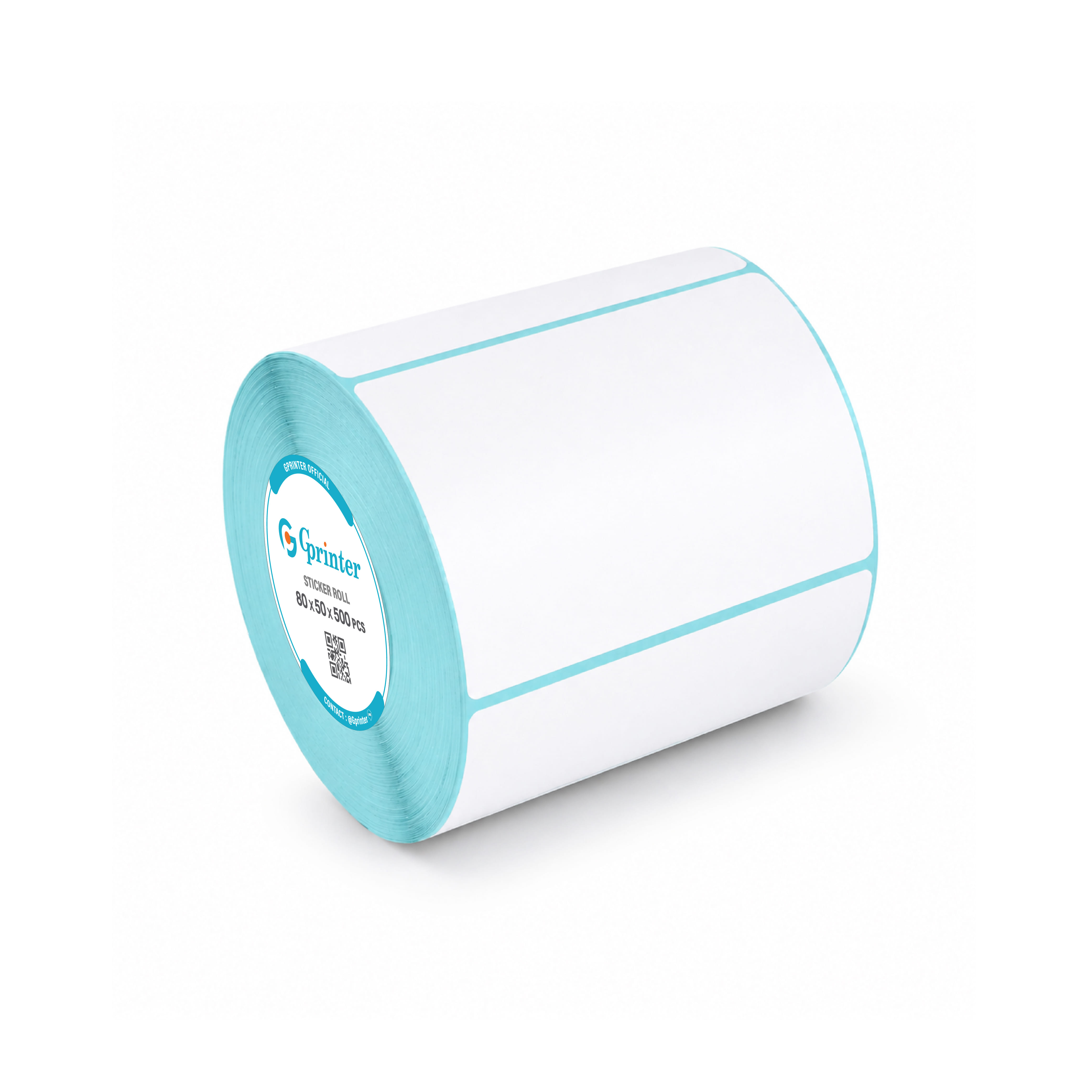 กระดาษสติ๊กเกอร์ความร้อน GPRINTER 80X50 500 แผ่น 1 ม้วน
