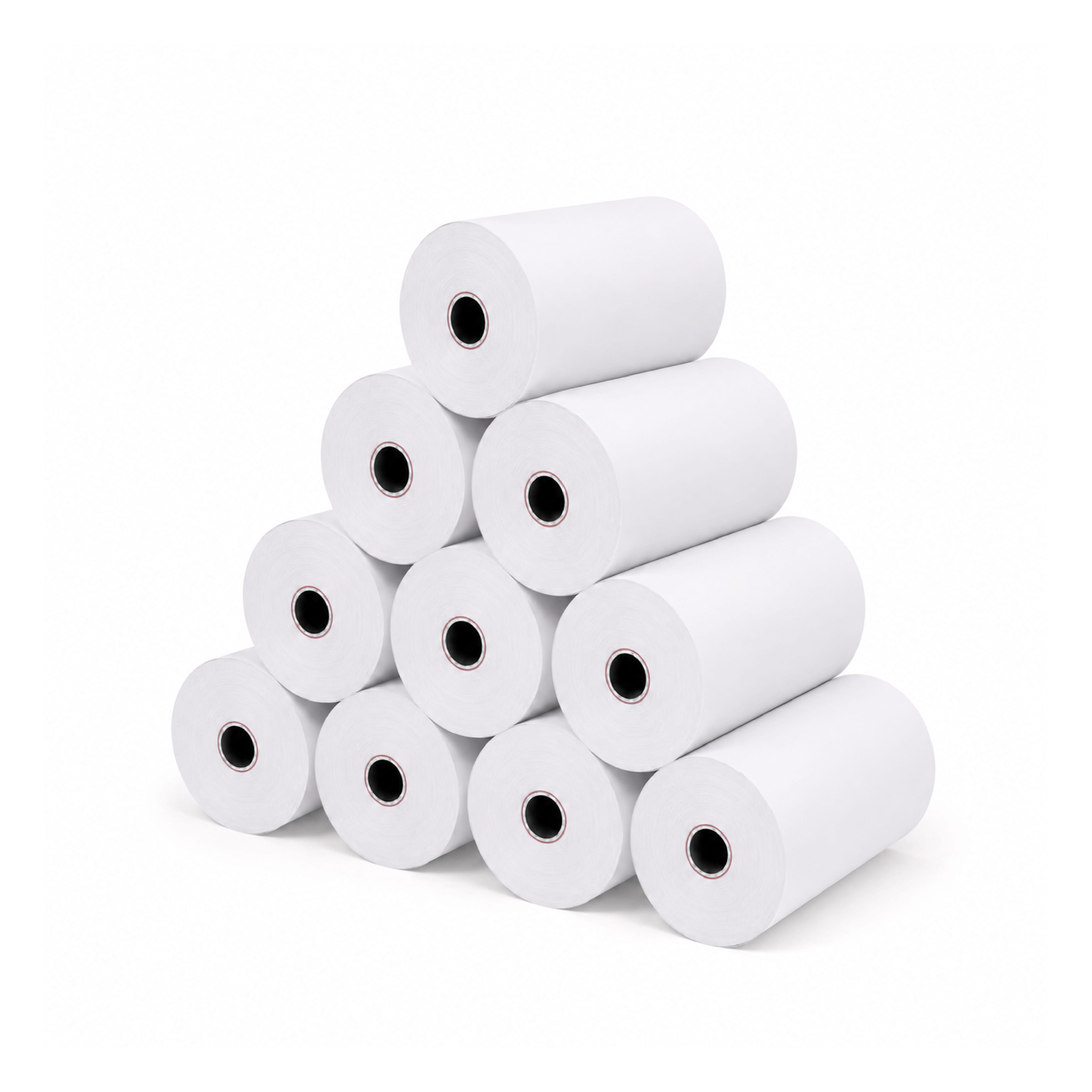 กระดาษความร้อน GPRINTER ขนาด 57X40MM หนา 65แกรม มีแกน 4ม้วน
