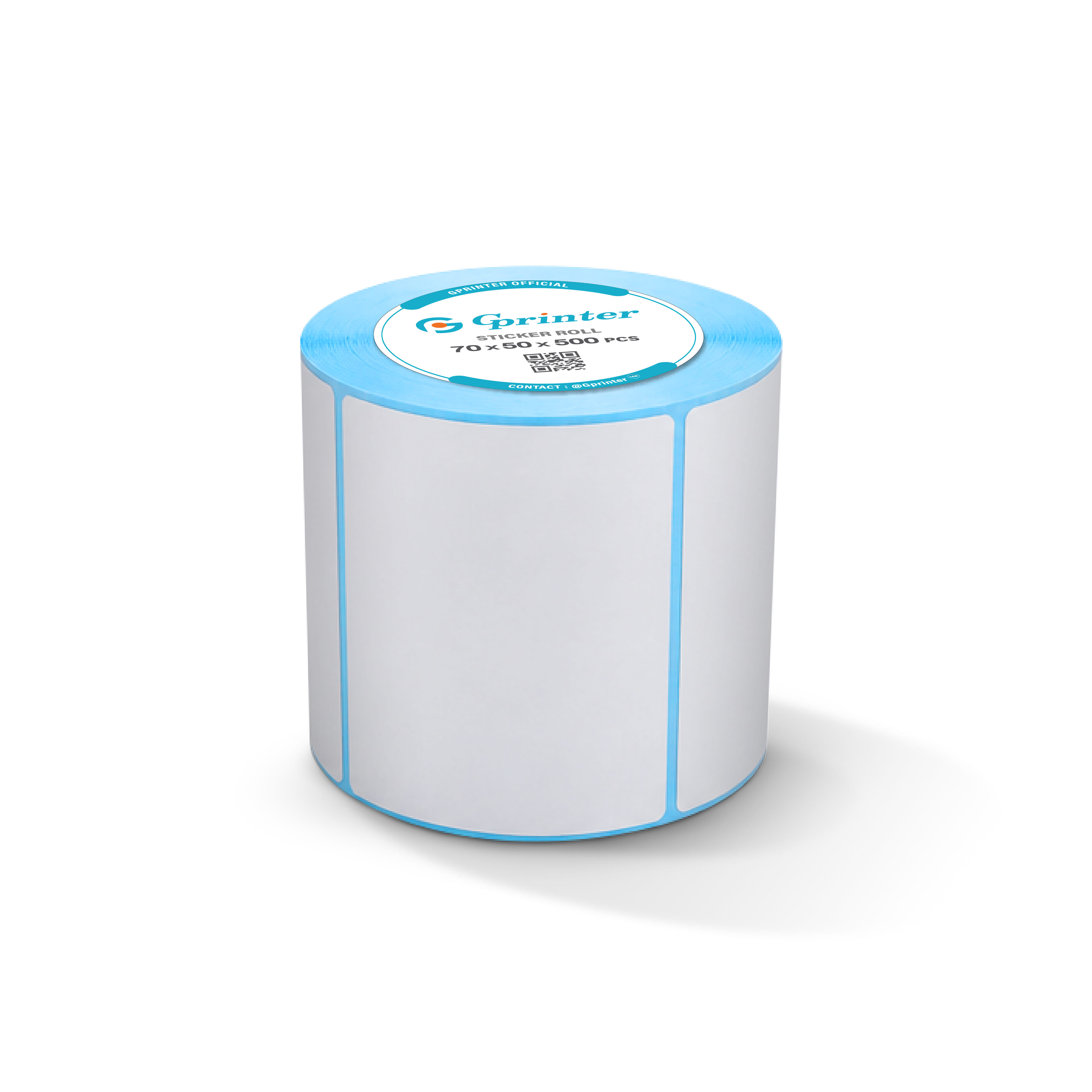 กระดาษสติ๊กเกอร์ความร้อน GPRINTER 70X50 500 แผ่น 1 ม้วน