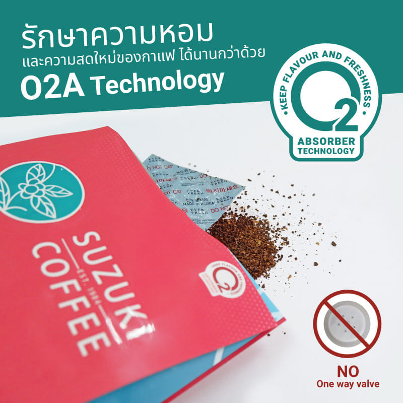 กาแฟคั่วบด SUZUKI COFFEE 100% อาราบิก้า สเปเชียล เบลนด์ คั่วอ่อน 250 กรัม_3