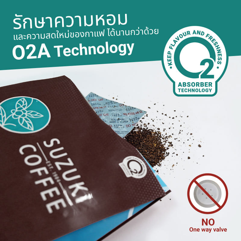 กาแฟคั่วบด SUZUKI COFFEE เอสเปรสโซ เบลนด์ คั่วเข้มมาก 250กรัม_6