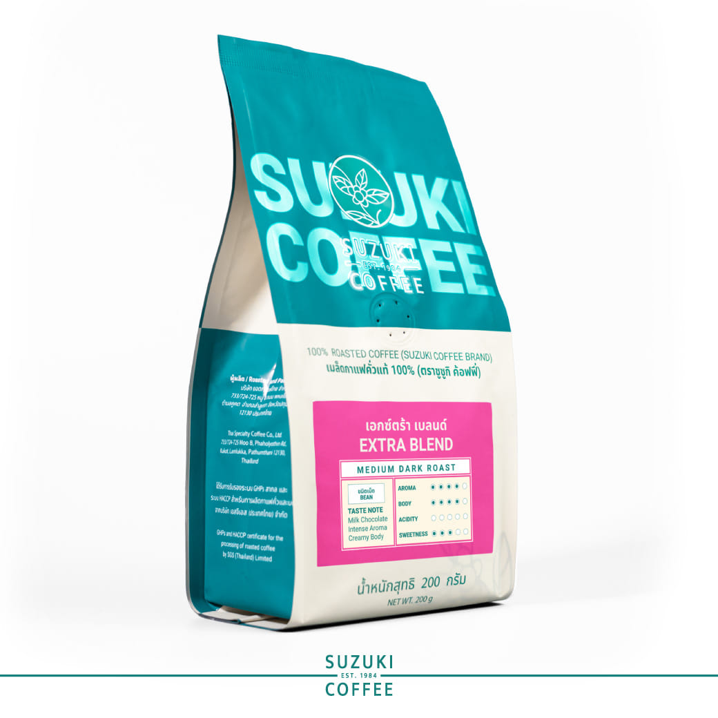กาแฟคั่วบด SUZUKI COFFEE เอ็กตร้า เบลนด์ คั่วเข้ม 200กรัม_3