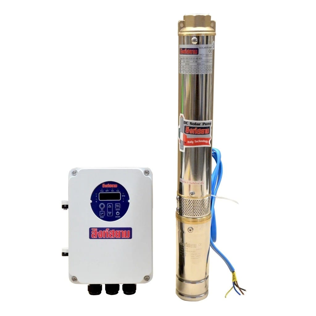 ปั๊มบาดาลโซล่าเซลล์ สิงห์สยาม รุ่น  SS-3SC3.8-55-48-400 ขนาดบ่อ 3 นิ้ว กำลังไฟ 400 วัตต์_3