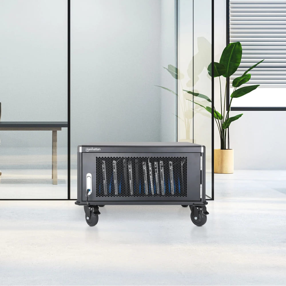 ตู้ชาร์จ Manhattan 181181 Thai 20-Bay AC แบบมีล้อเข็น สีดำ