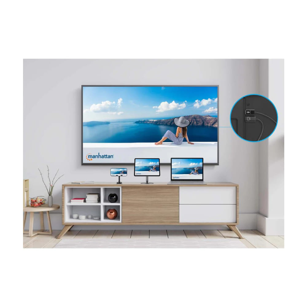 สาย HDMI Manhattan 208420 1080p Wireless HDMI Display Presentation สีดำ_2