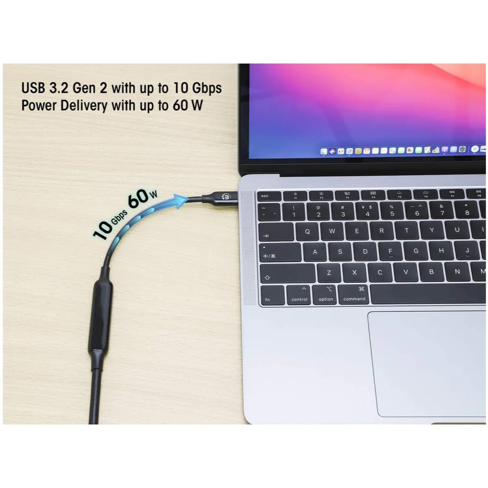 สายชาร์จ Manhattan 355971 USB 3.2 Gen 2 Type-C ความยาว 5 เมตร สีดำ_3