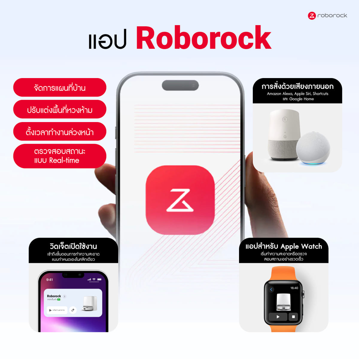 หุ่นยนต์ดูดฝุ่นถูพื้น ROBOROCK QREVO 2 PRO 25,000 PA สีขาว (NEW 2026)_9