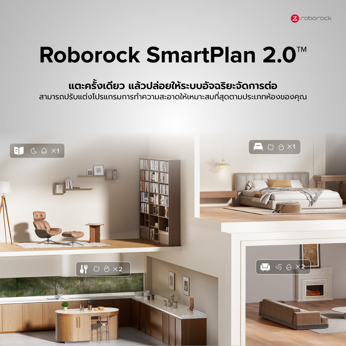 หุ่นยนต์ดูดฝุ่นถูพื้น ROBOROCK QREVO S PRO 18,500 PA สีขาว (NEW 2026)_7